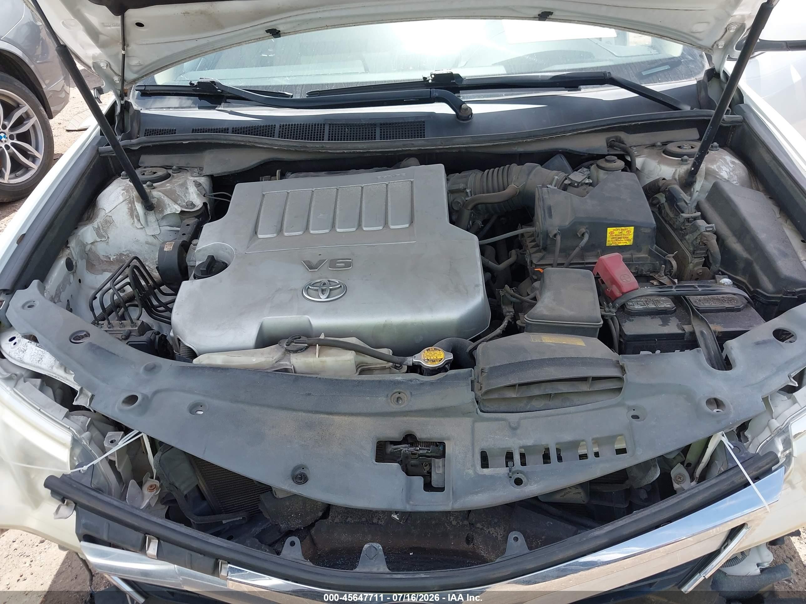 2012 Toyota Camry Xle V6 White vin: 4T1BK1FK3CU516895