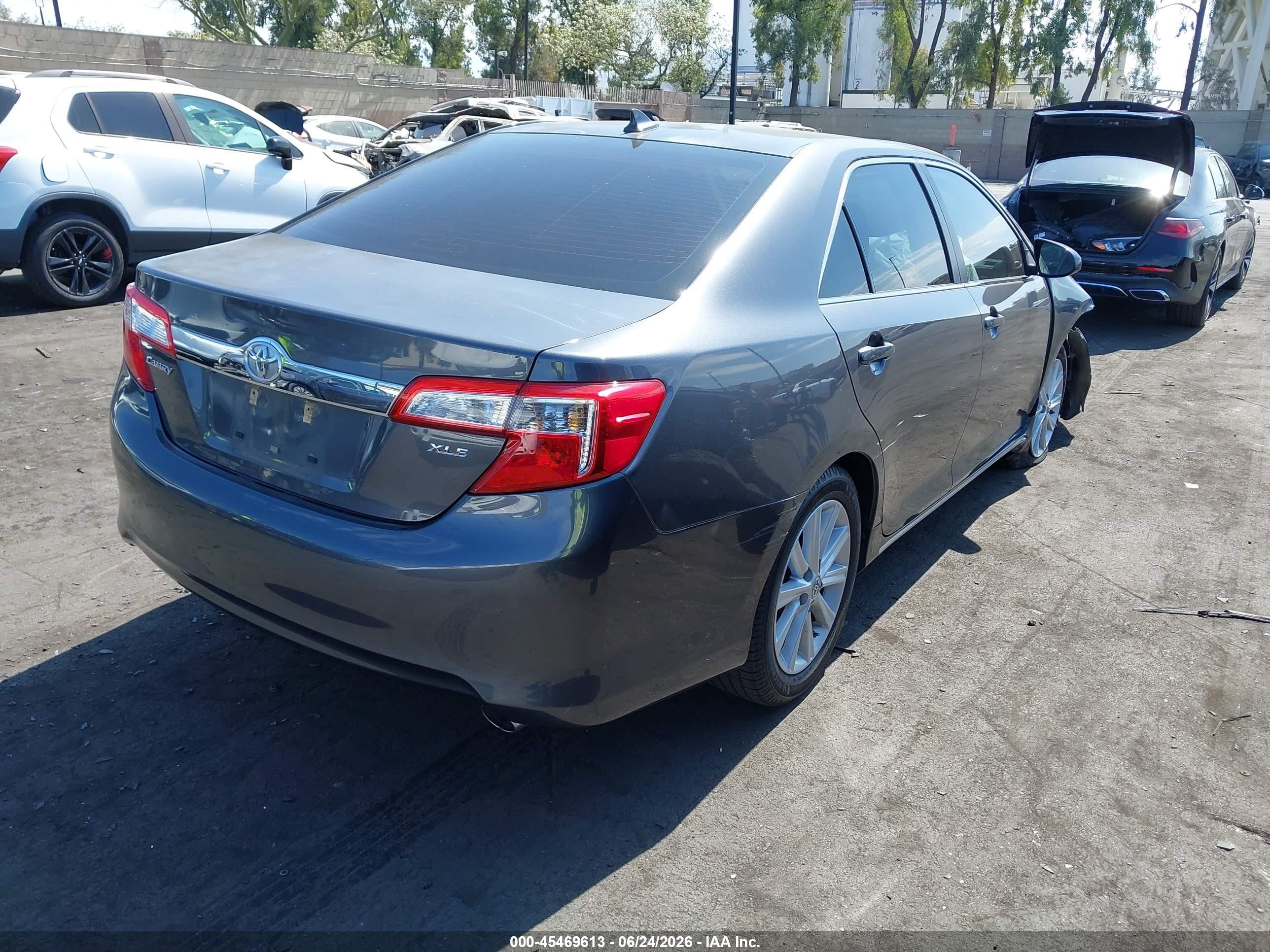 2012 Toyota Camry Xle V6 Серый vin: 4T1BK1FK3CU517139