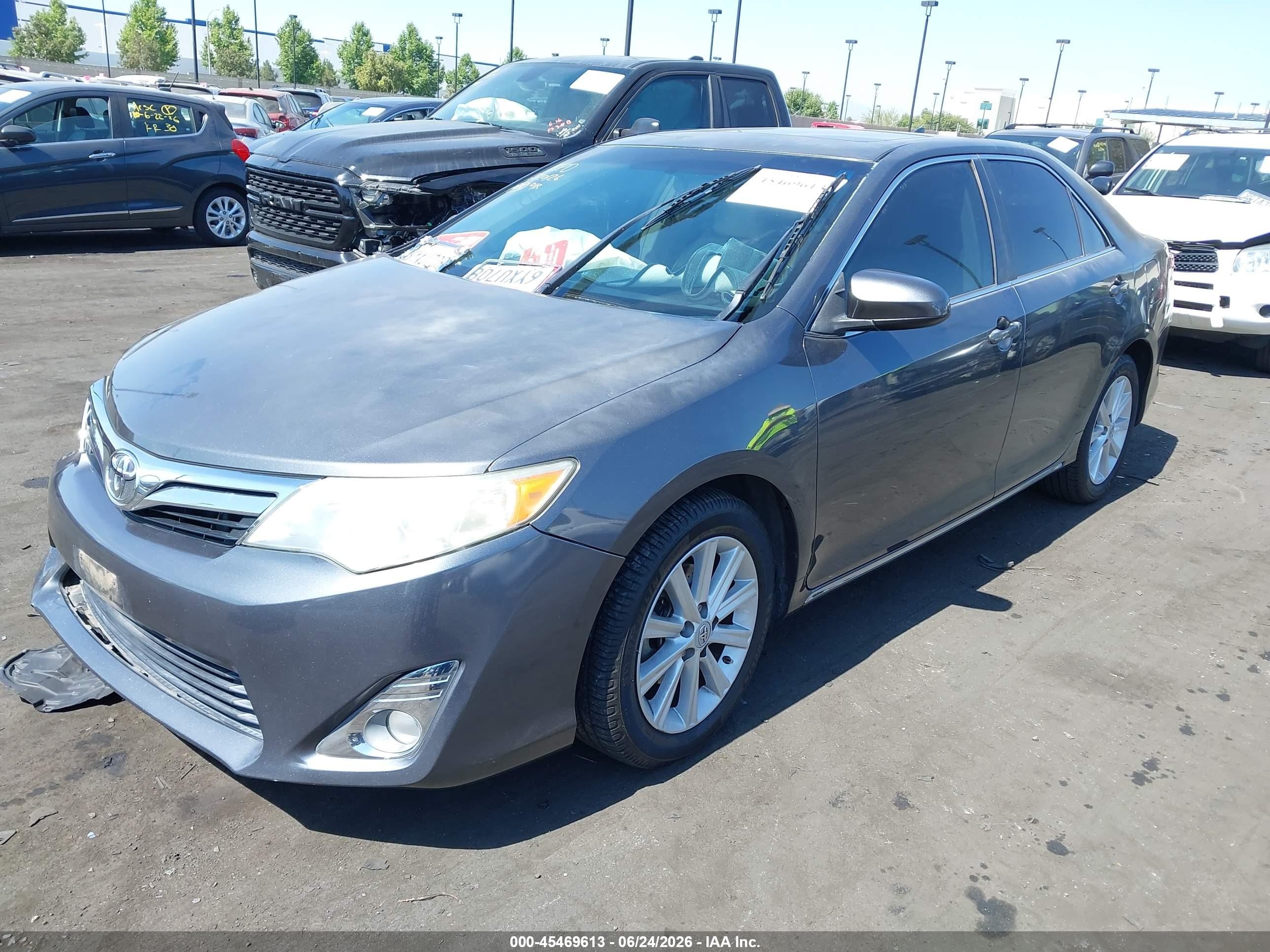 2012 Toyota Camry Xle V6 Серый vin: 4T1BK1FK3CU517139