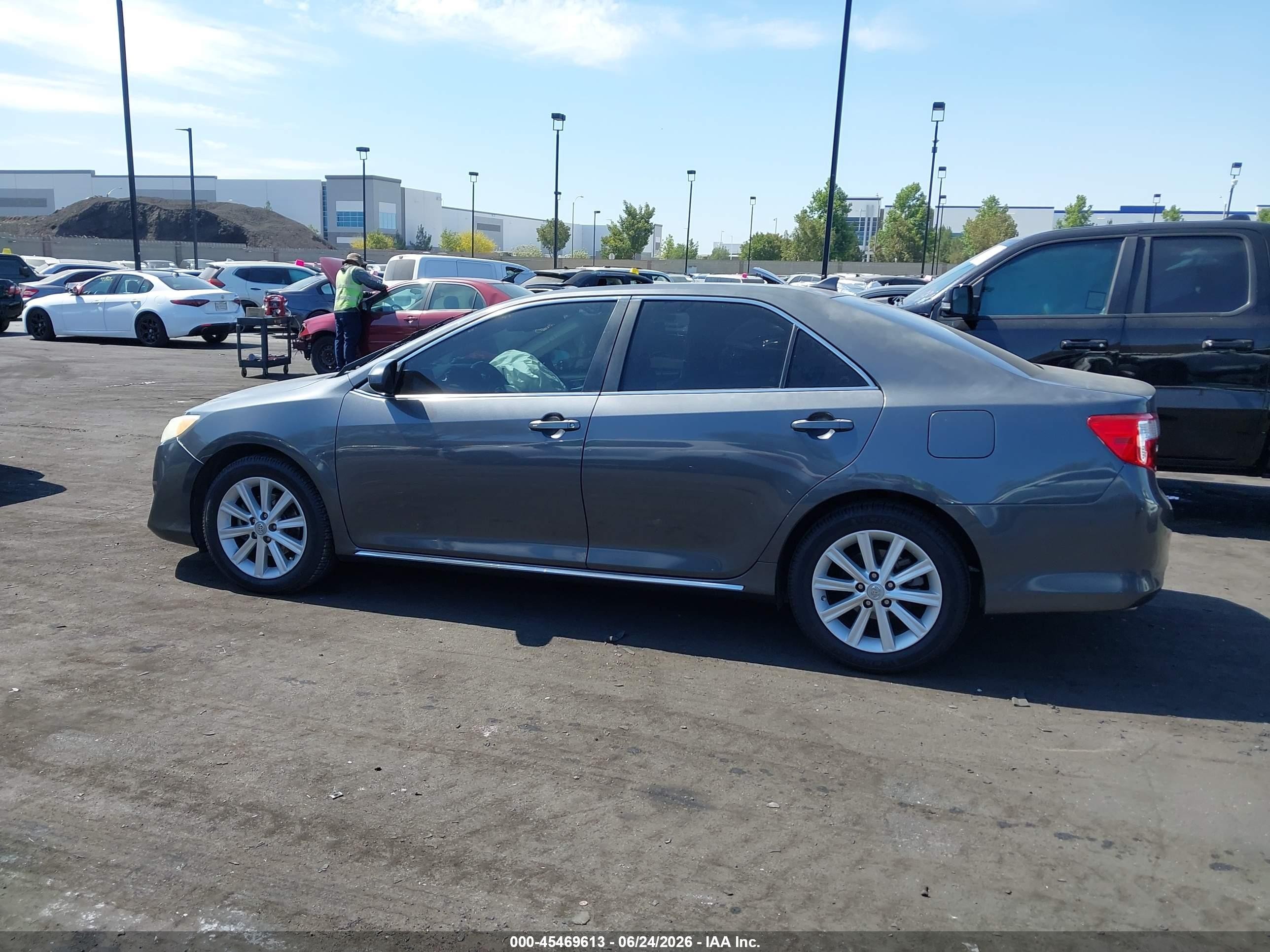 2012 Toyota Camry Xle V6 Серый vin: 4T1BK1FK3CU517139