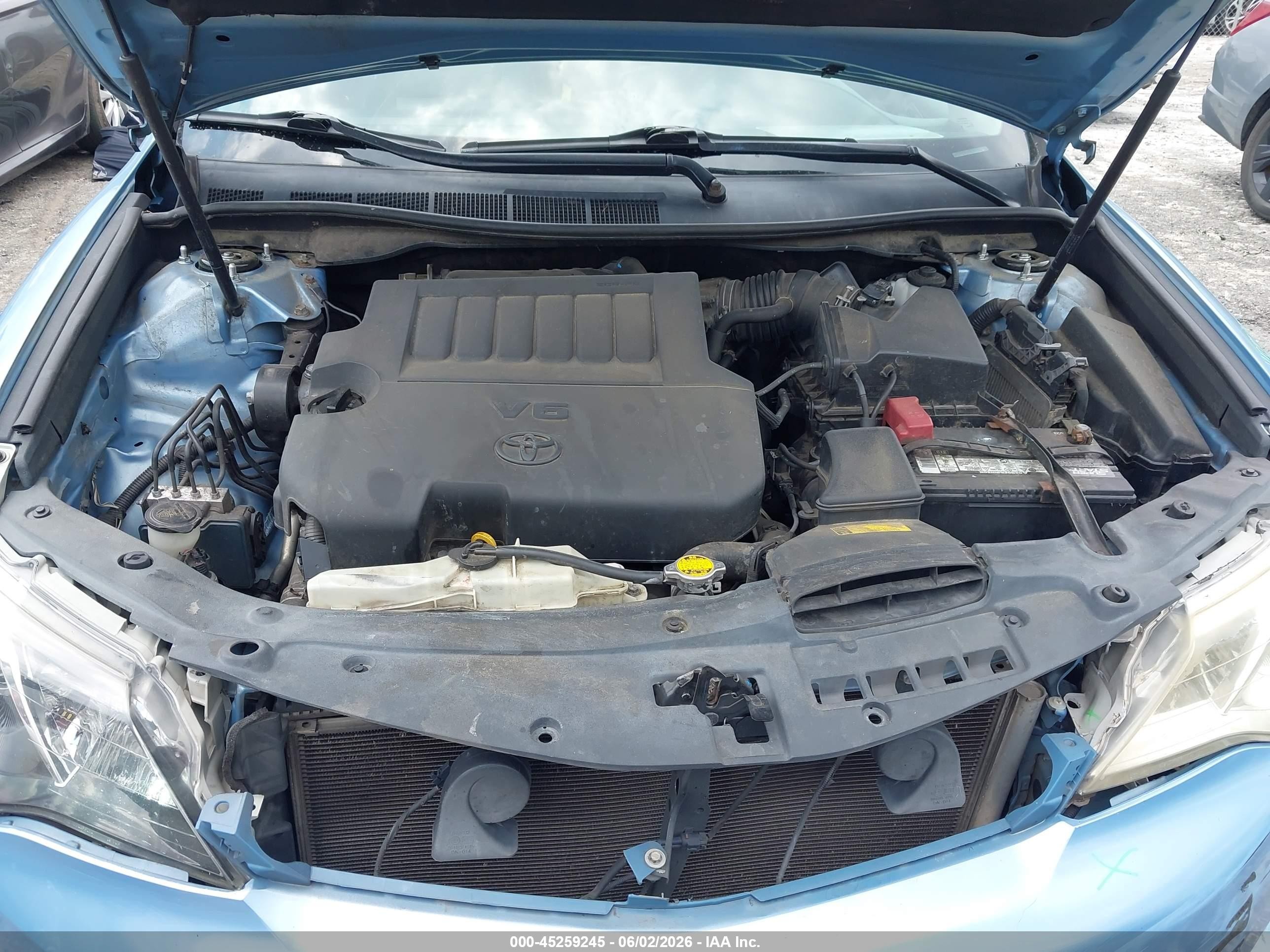 2012 Toyota Camry Xle V6 Blue vin: 4T1BK1FK3CU520025