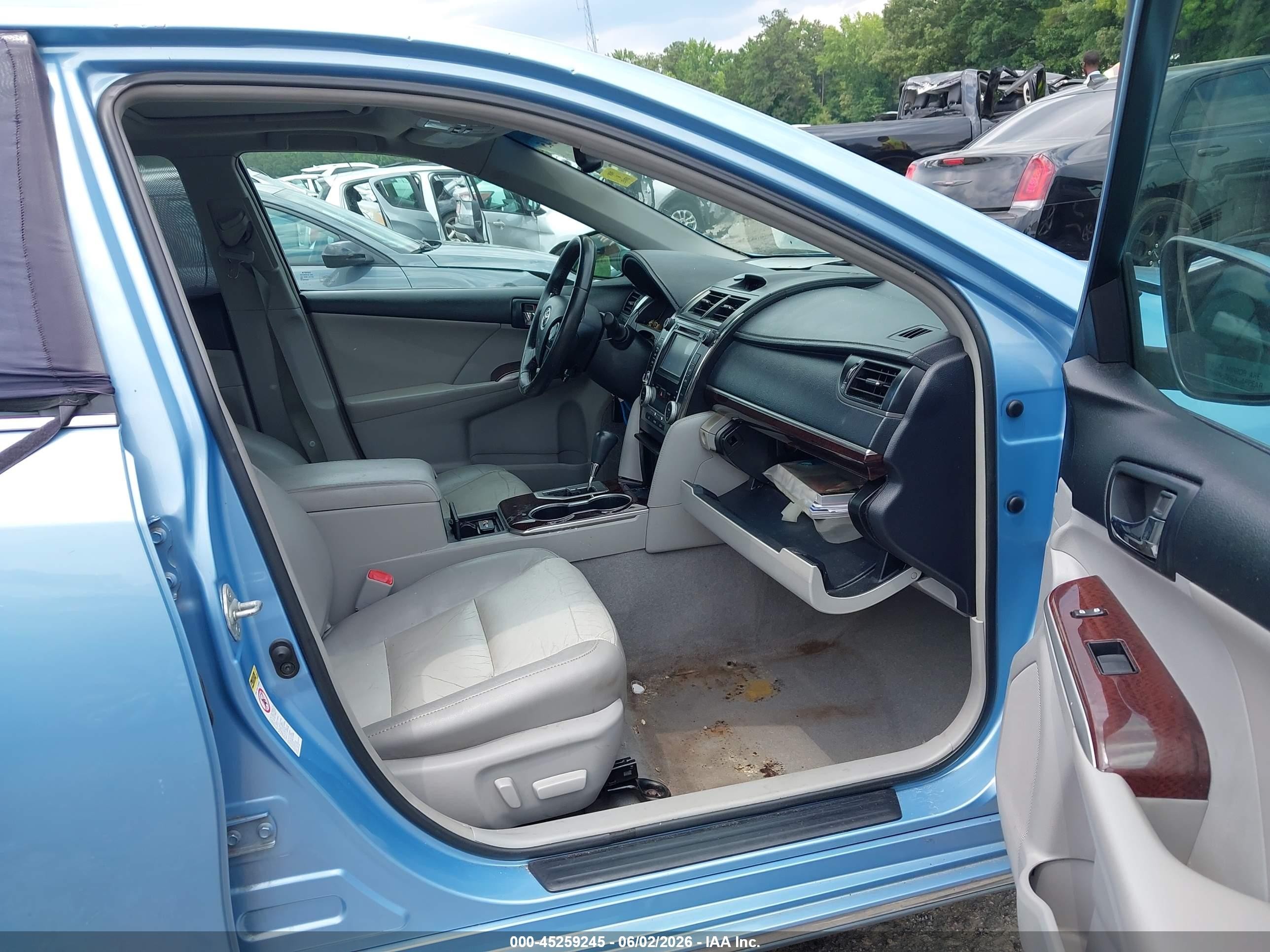 2012 Toyota Camry Xle V6 Blue vin: 4T1BK1FK3CU520025