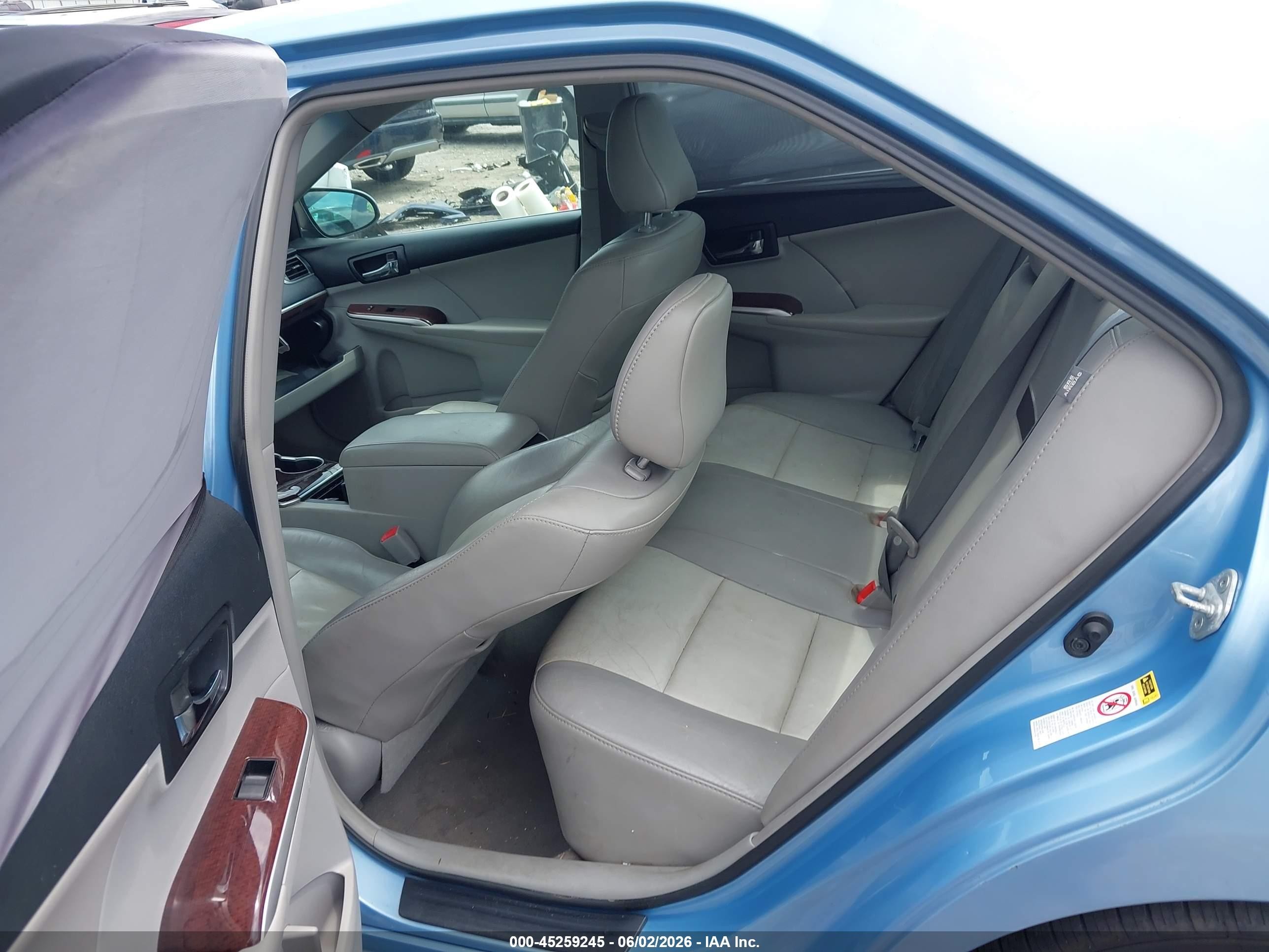 2012 Toyota Camry Xle V6 Blue vin: 4T1BK1FK3CU520025