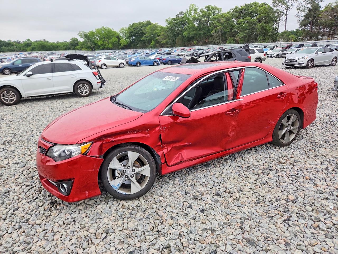 2012 Toyota Camry Se V6 Red vin: 4T1BK1FK3CU520848