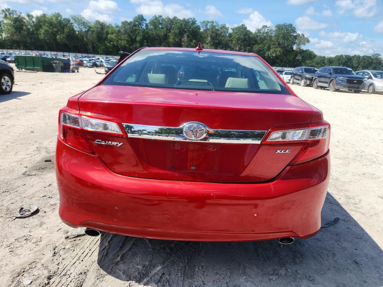 2012 Toyota Camry Xle V6 Red vin: 4T1BK1FK3CU521921