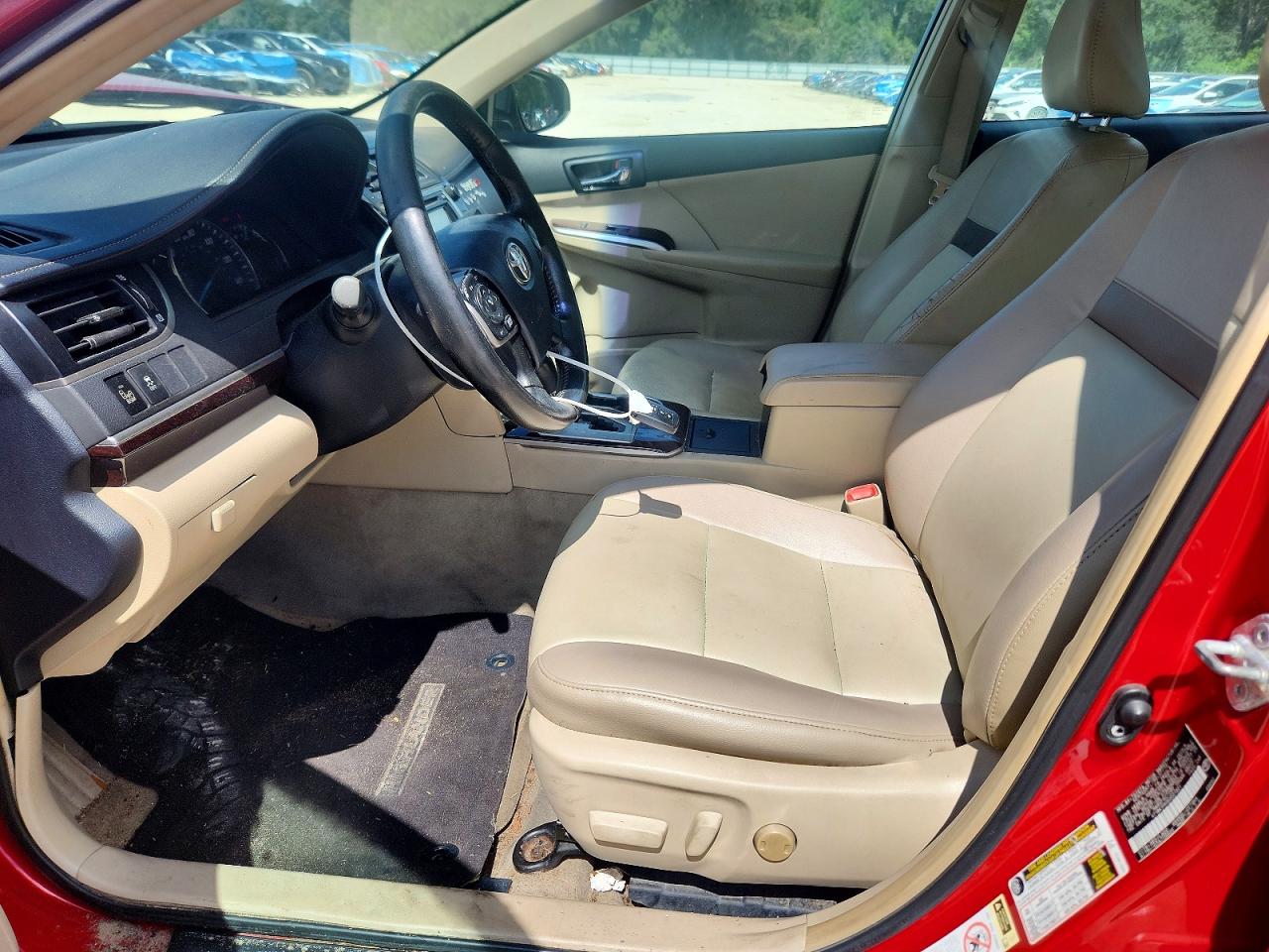 2012 Toyota Camry Xle V6 Red vin: 4T1BK1FK3CU521921
