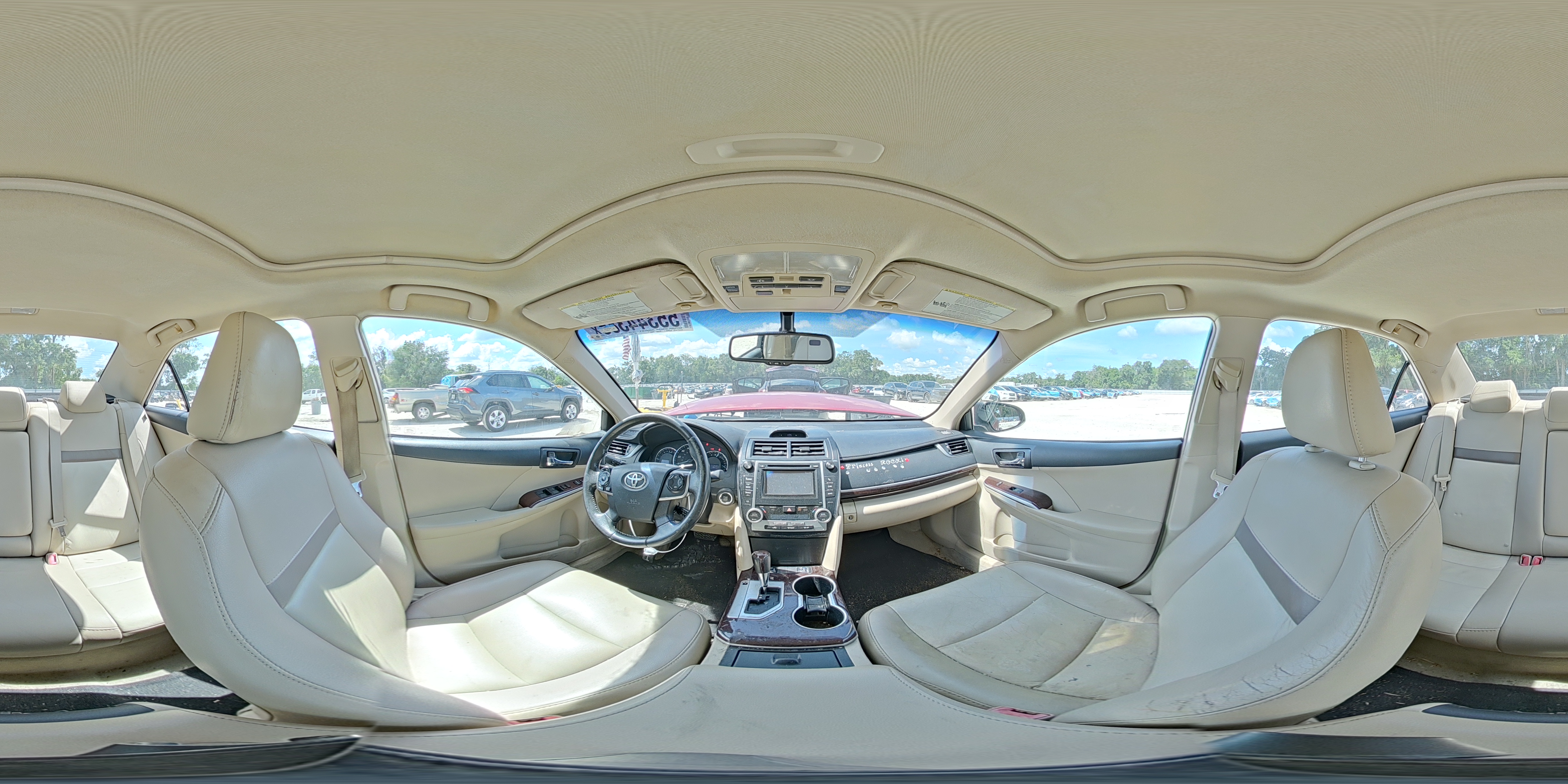 2012 Toyota Camry Xle V6 Red vin: 4T1BK1FK3CU521921