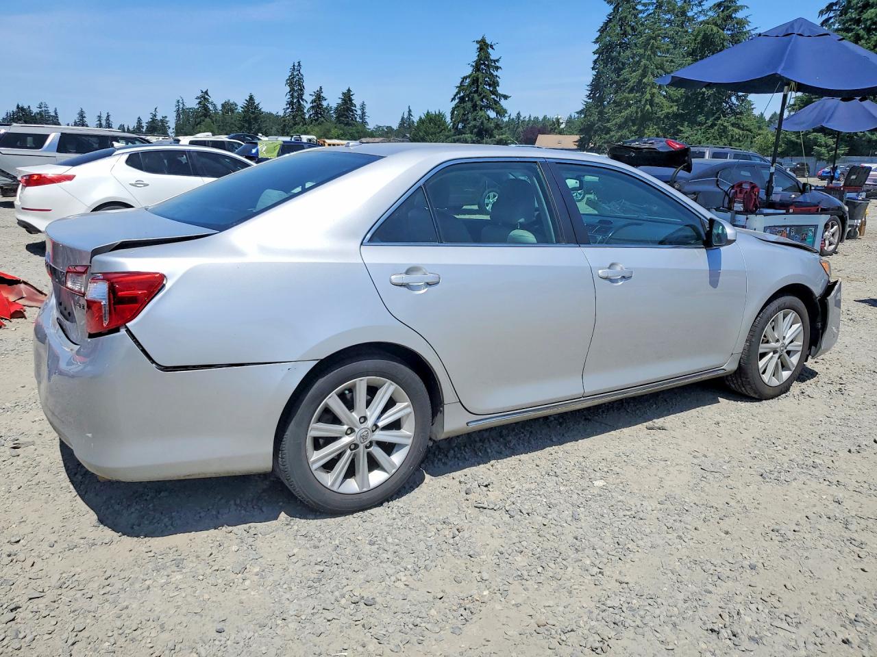 2013 Toyota Camry Xle V6 Silver vin: 4T1BK1FK3DU021341