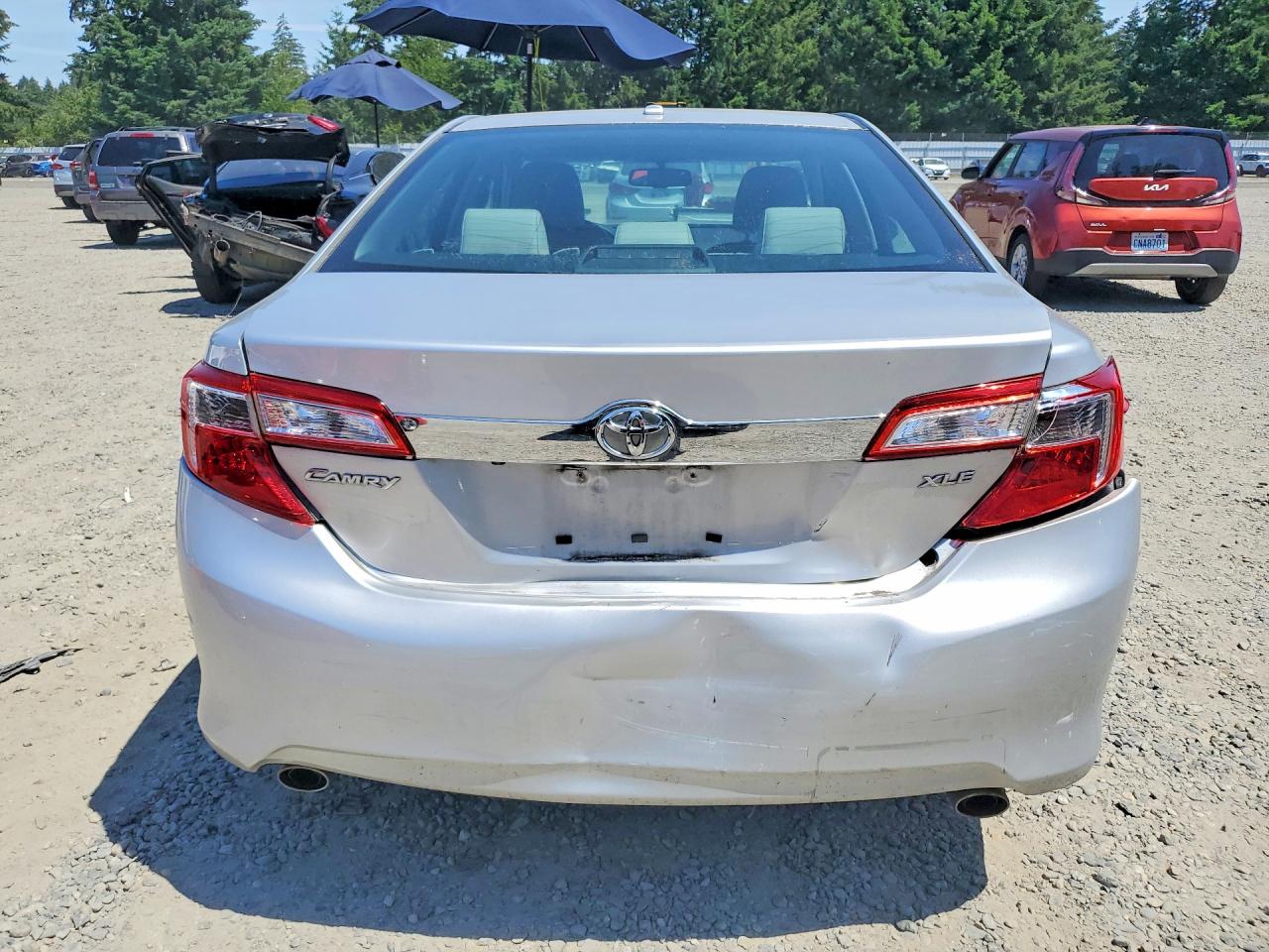 2013 Toyota Camry Xle V6 Silver vin: 4T1BK1FK3DU021341