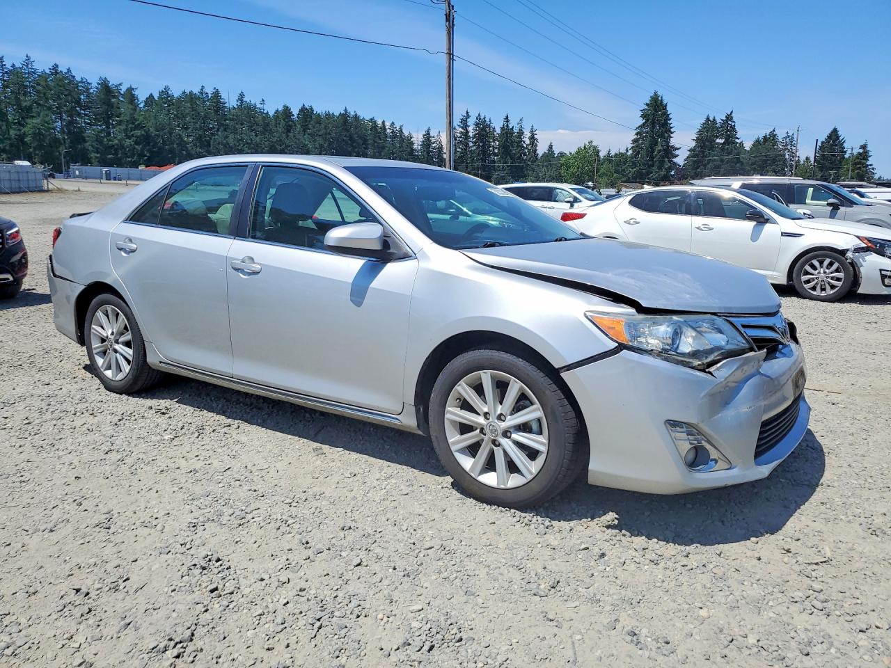 2013 Toyota Camry Xle V6 Silver vin: 4T1BK1FK3DU021341