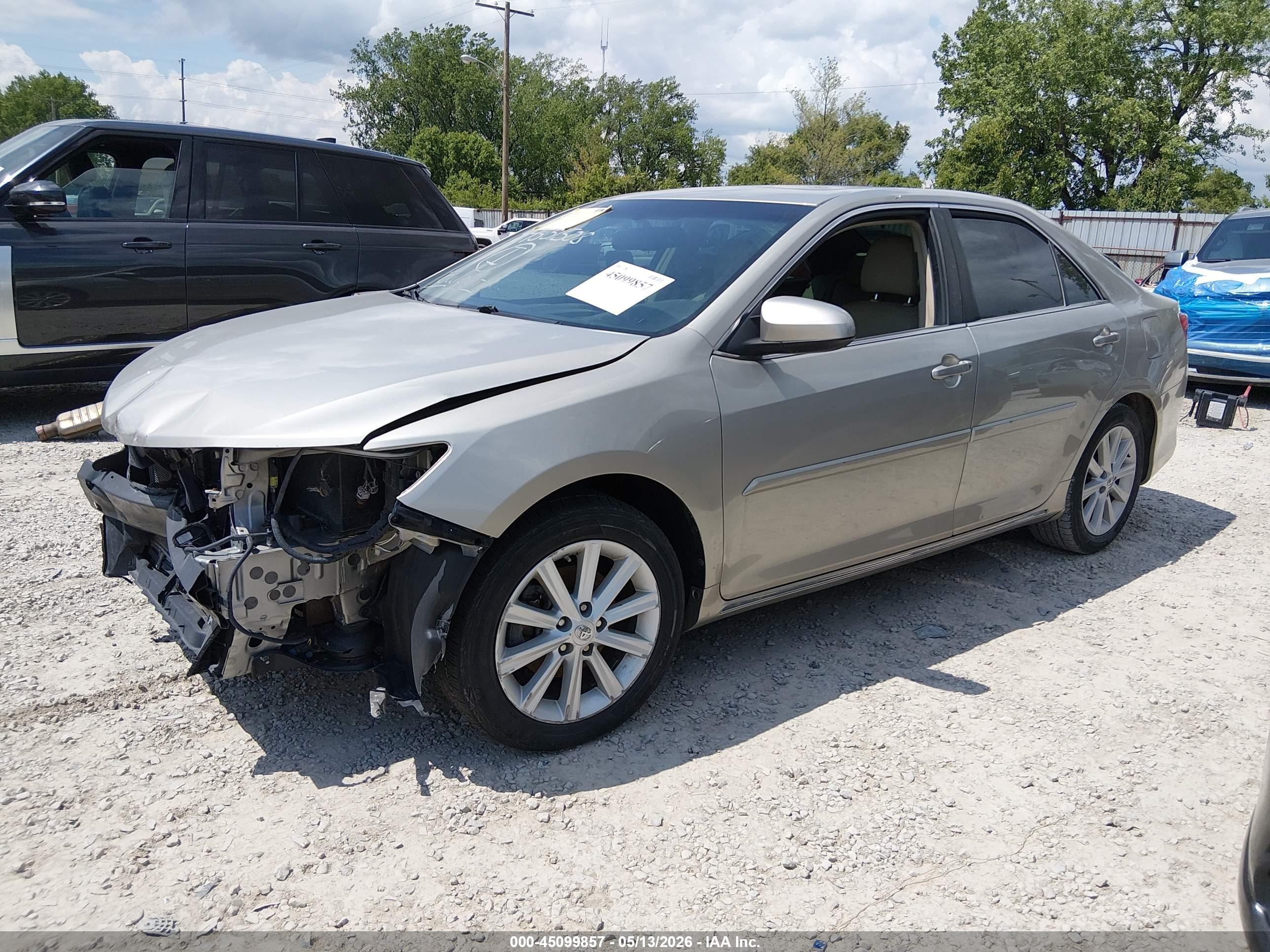 2014 Toyota Camry Xle V6 Beige vin: 4T1BK1FK3EU538351