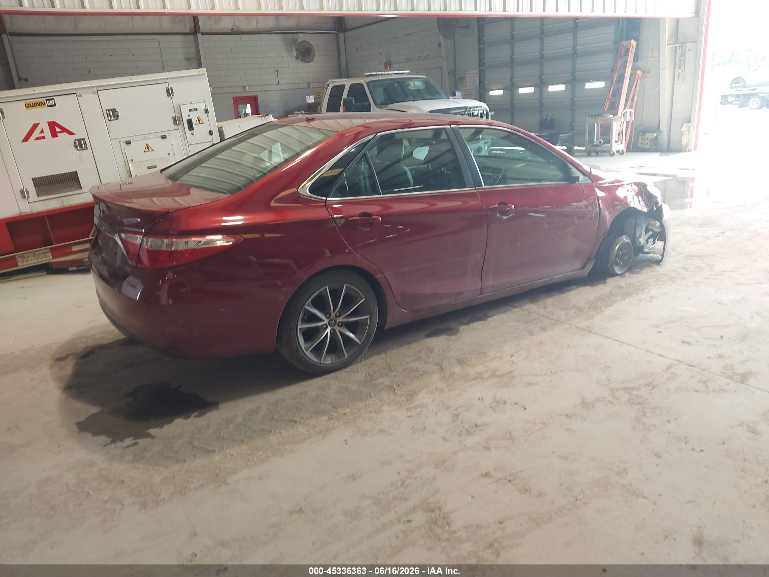 2015 Toyota Camry Xse V6 Burgundy vin: 4T1BK1FK3FU556835