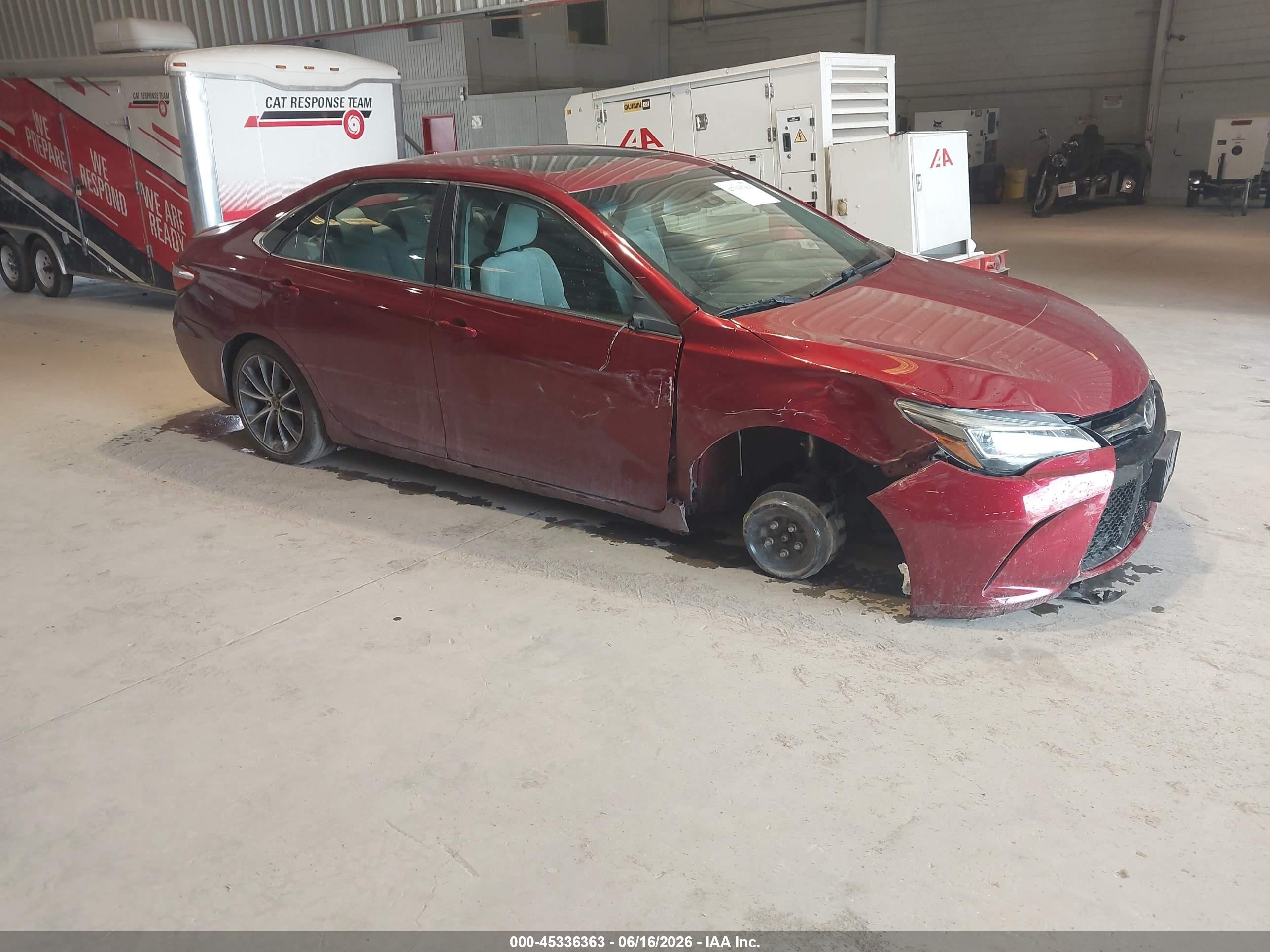 2015 Toyota Camry Xse V6 Burgundy vin: 4T1BK1FK3FU556835