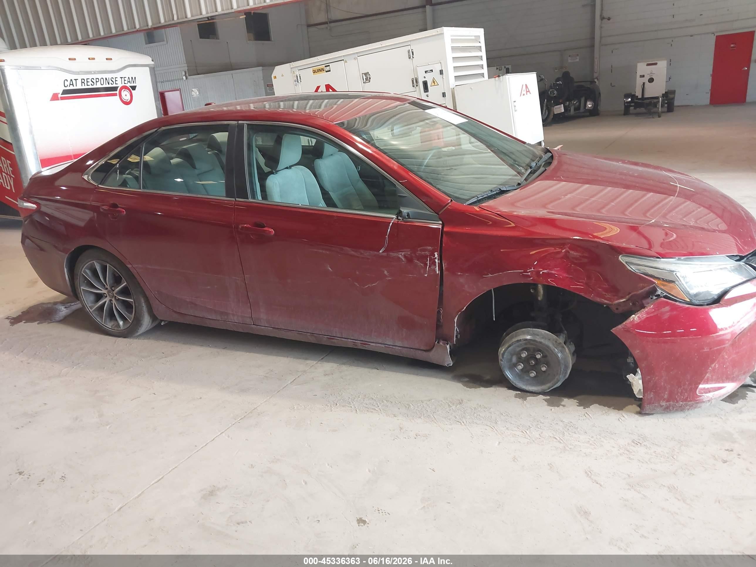 2015 Toyota Camry Xse V6 Burgundy vin: 4T1BK1FK3FU556835