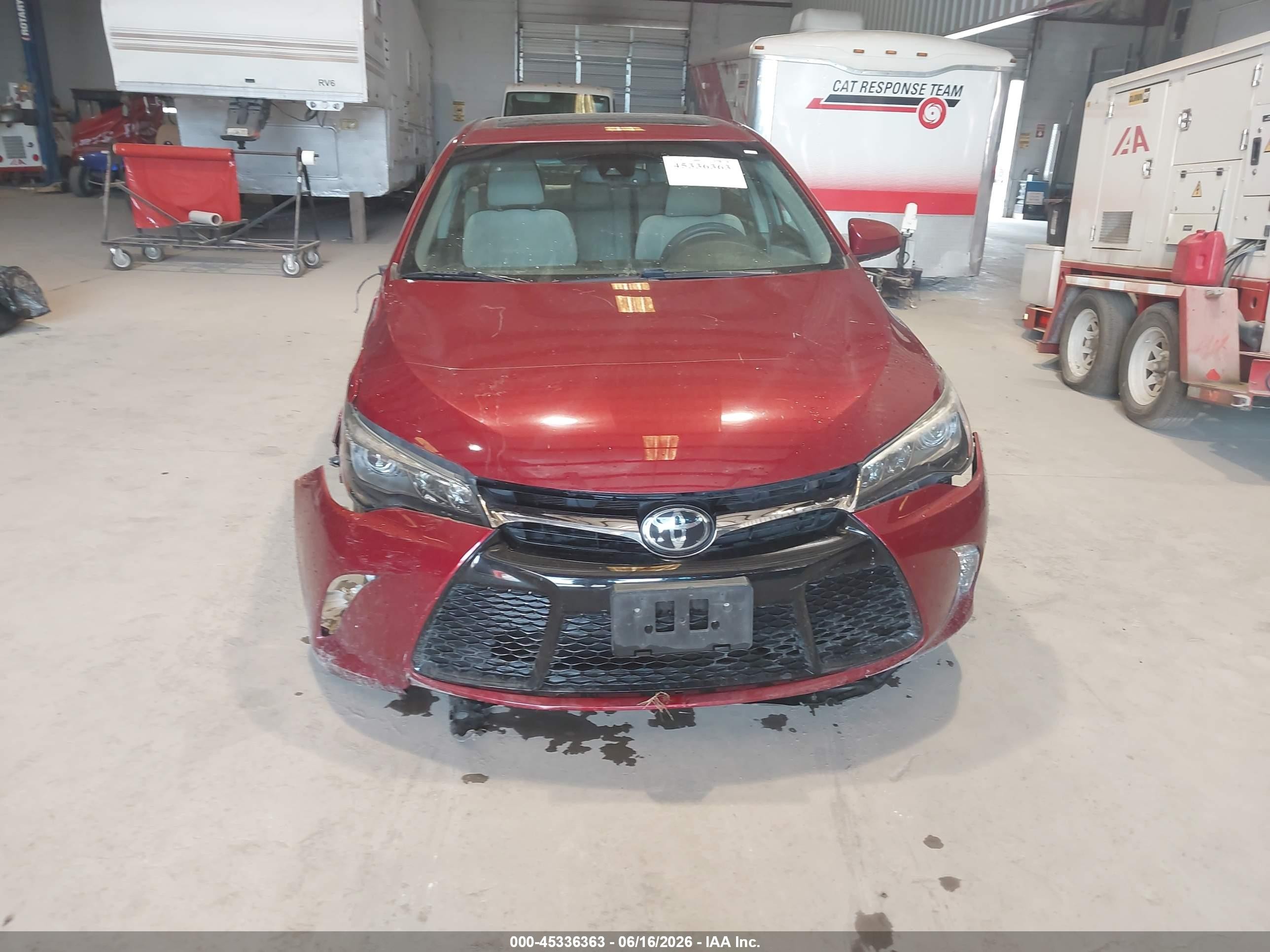 2015 Toyota Camry Xse V6 Burgundy vin: 4T1BK1FK3FU556835