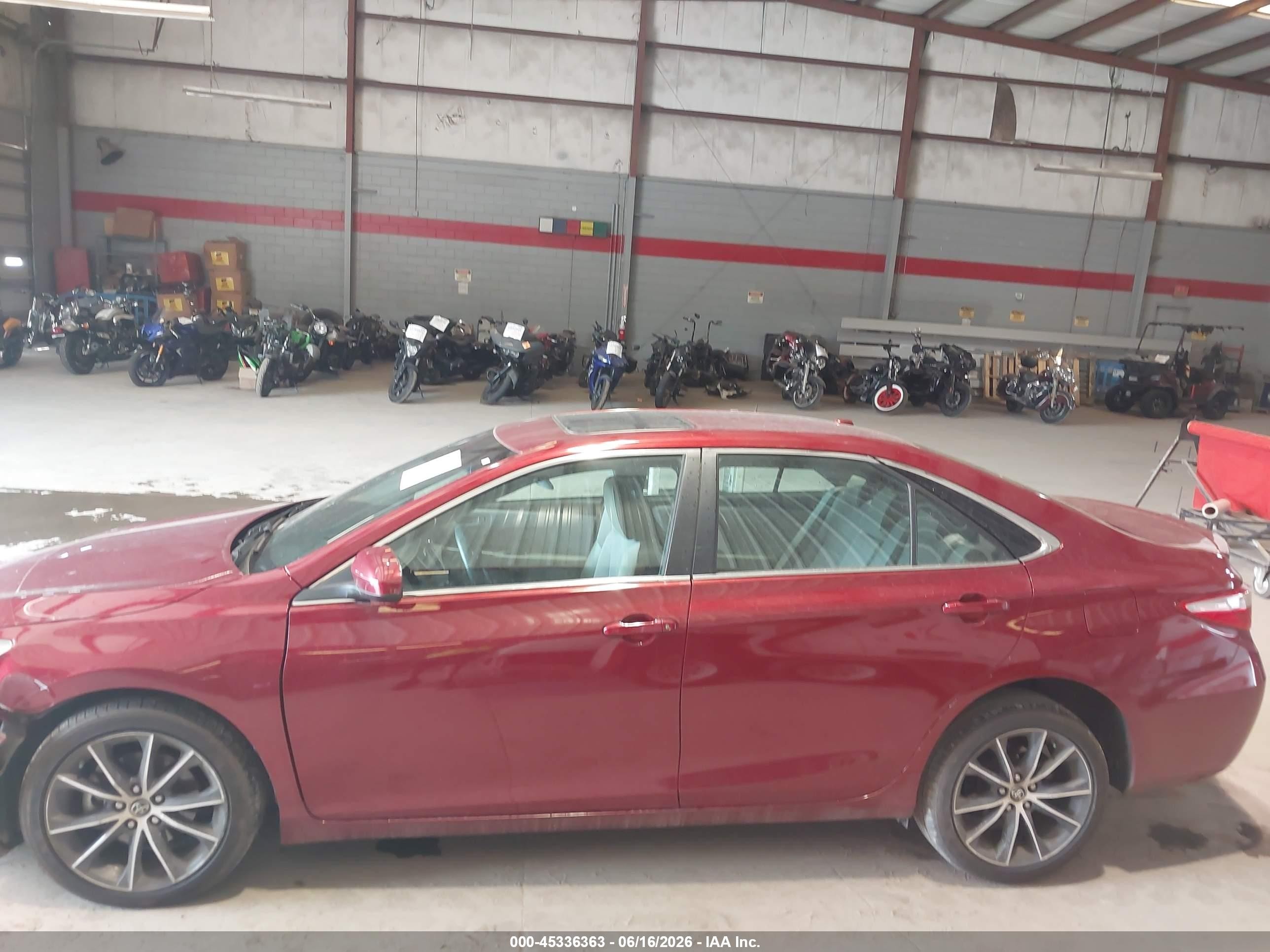 2015 Toyota Camry Xse V6 Burgundy vin: 4T1BK1FK3FU556835