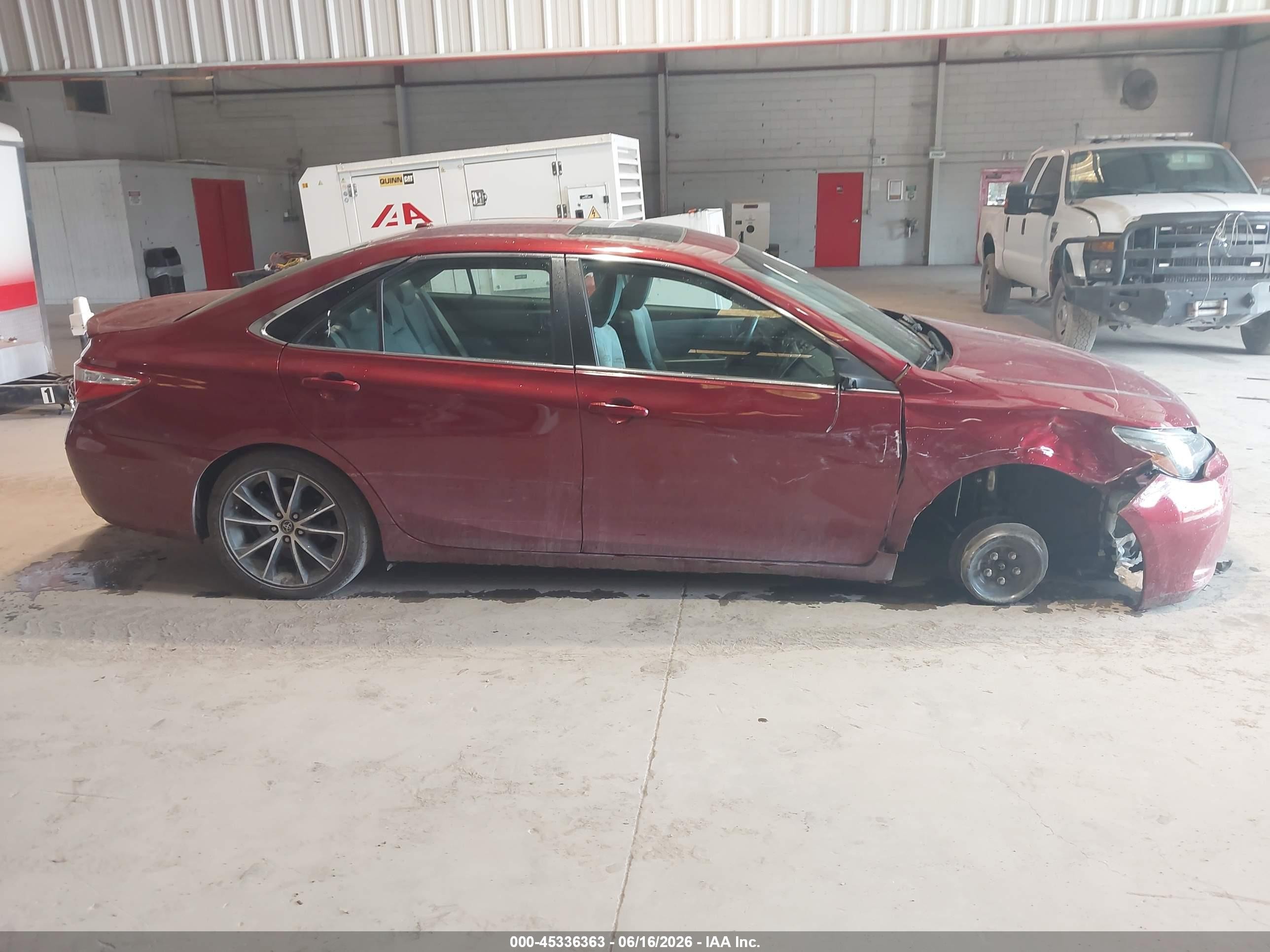 2015 Toyota Camry Xse V6 Burgundy vin: 4T1BK1FK3FU556835