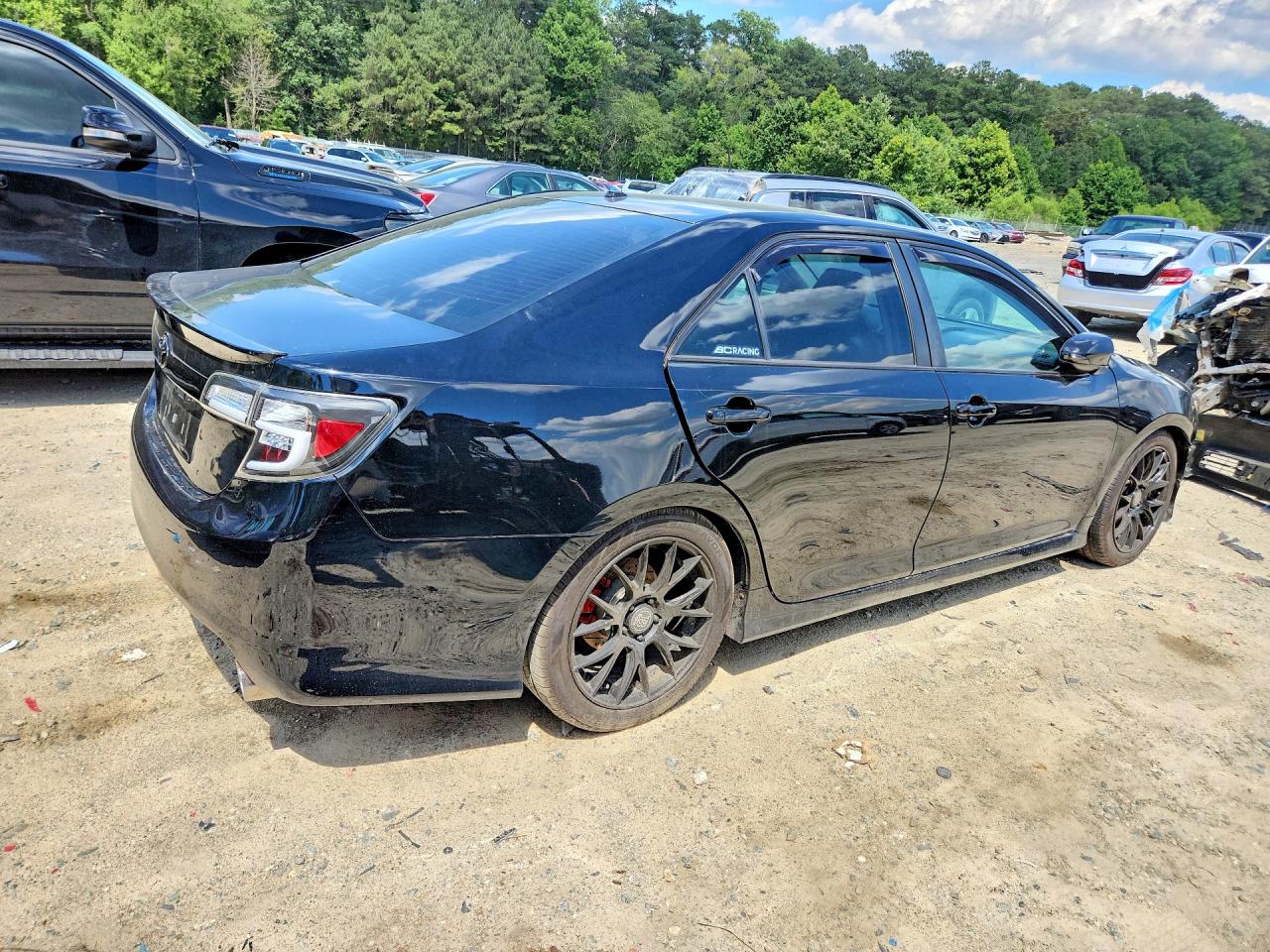 2012 Toyota Camry Se V6 Черный vin: 4T1BK1FK4CU005213