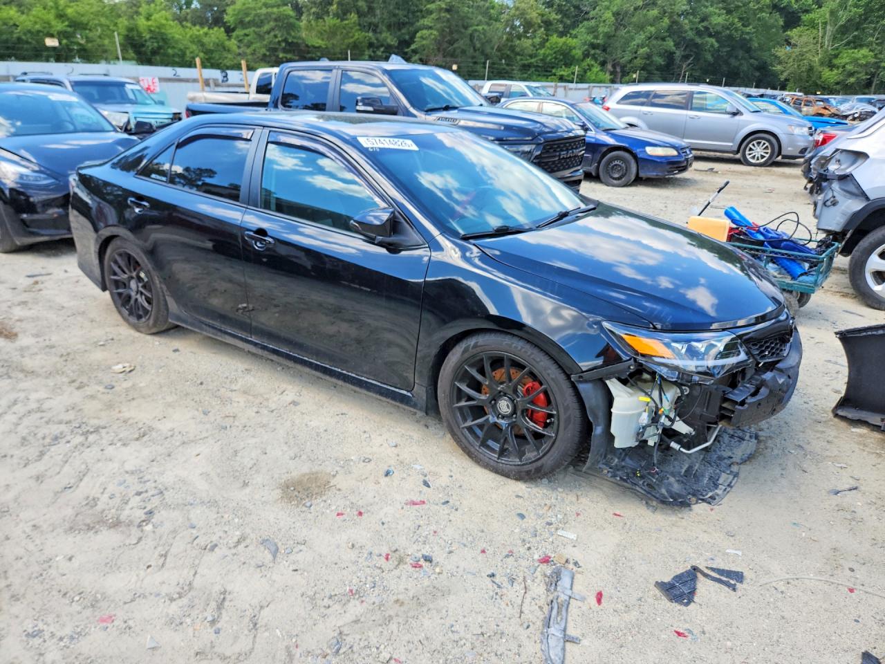 2012 Toyota Camry Se V6 Черный vin: 4T1BK1FK4CU005213
