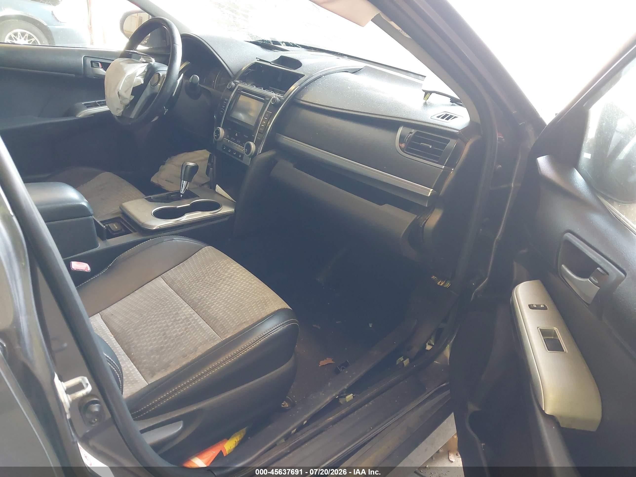 2012 Toyota Camry Se V6 Gray vin: 4T1BK1FK4CU012839