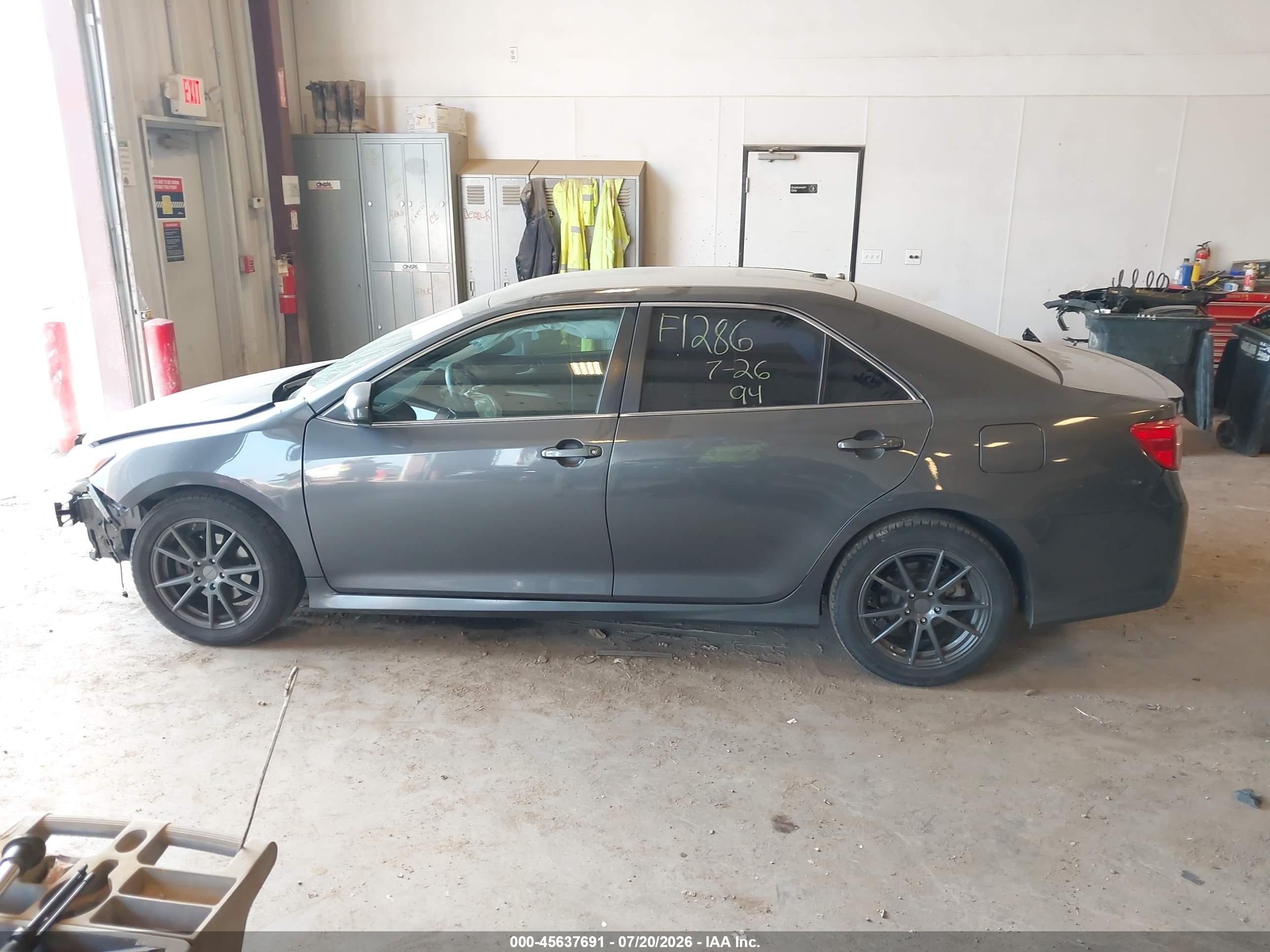 2012 Toyota Camry Se V6 Gray vin: 4T1BK1FK4CU012839