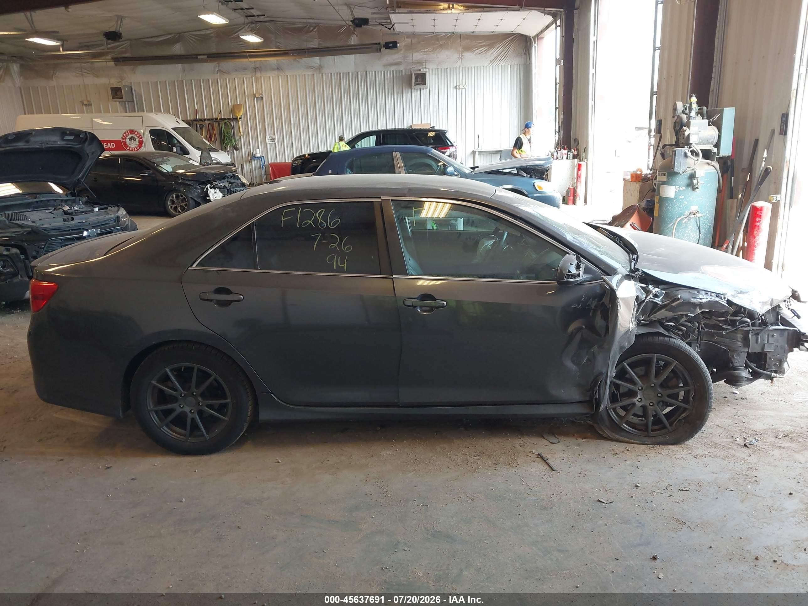 2012 Toyota Camry Se V6 Gray vin: 4T1BK1FK4CU012839