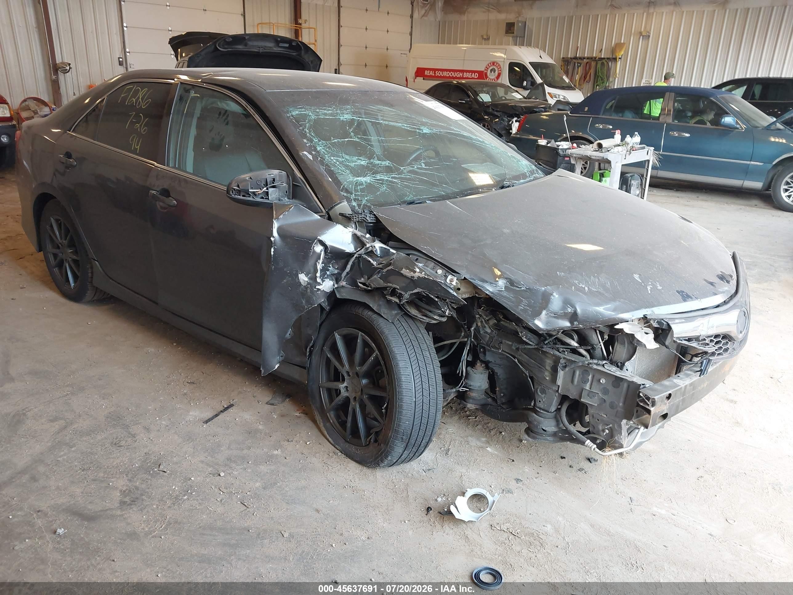 2012 Toyota Camry Se V6 Gray vin: 4T1BK1FK4CU012839