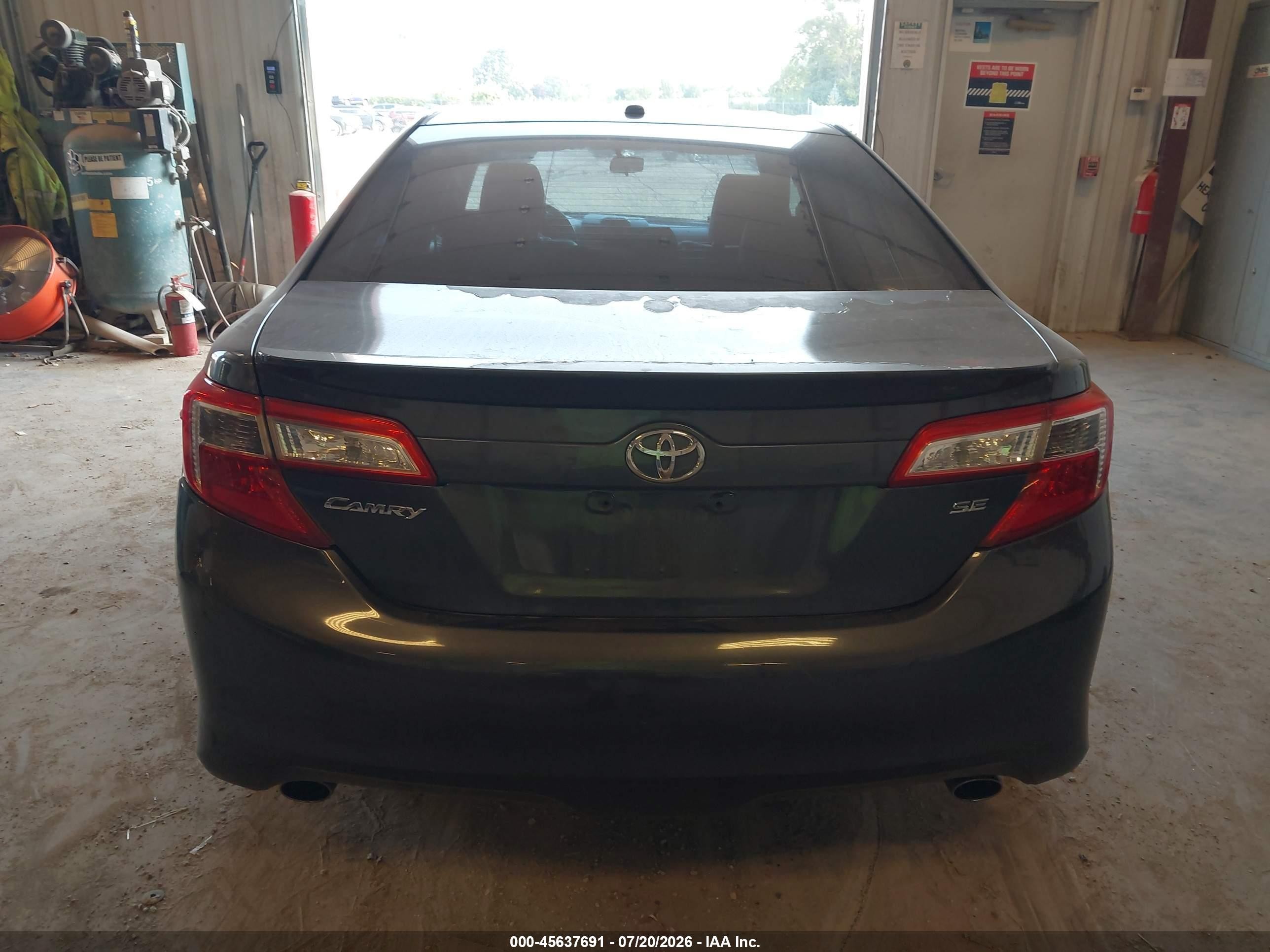 2012 Toyota Camry Se V6 Gray vin: 4T1BK1FK4CU012839