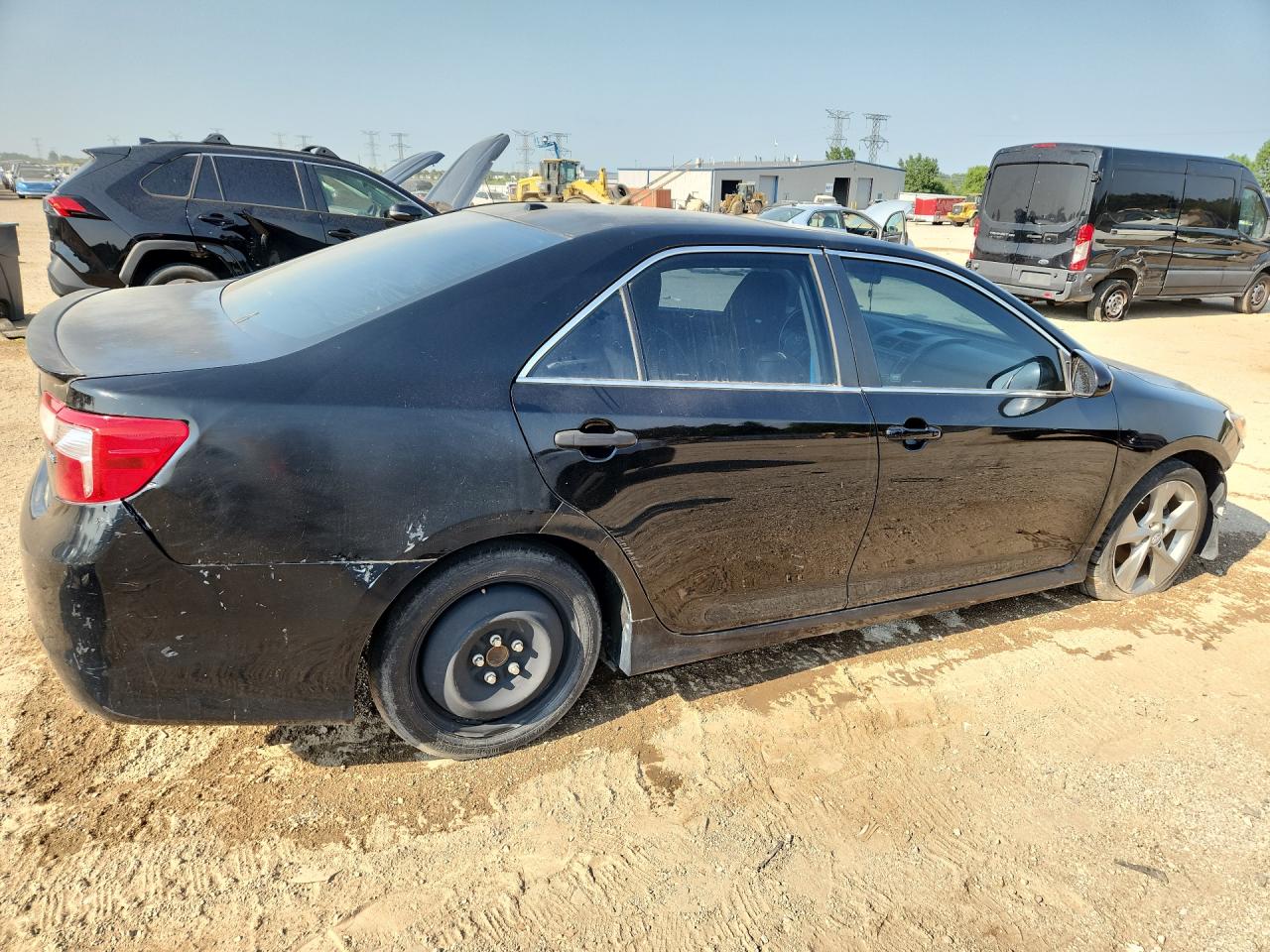 2012 Toyota Camry Se V6 Черный vin: 4T1BK1FK4CU014056 Damage: Spare Tire, Worn, Replacement Required