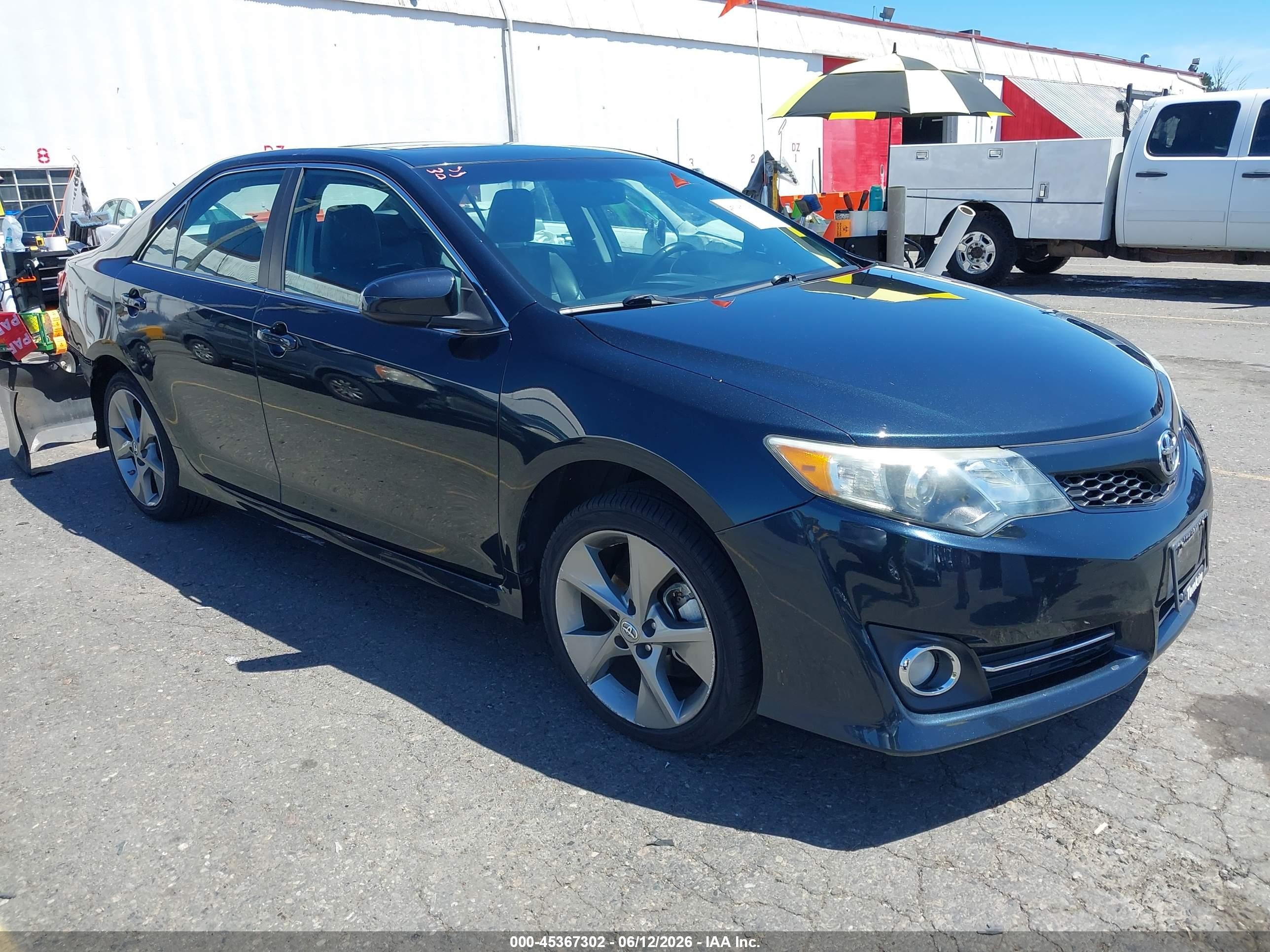 2012 Toyota Camry Se V6 Black vin: 4T1BK1FK4CU500835