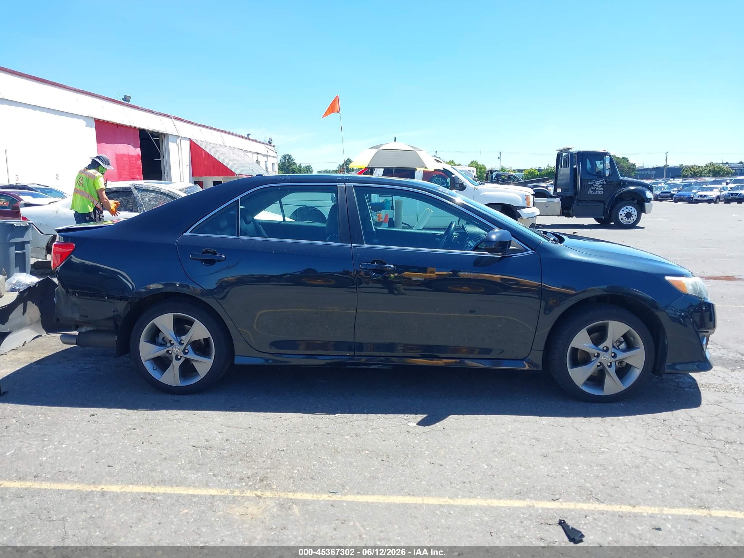 2012 Toyota Camry Se V6 Black vin: 4T1BK1FK4CU500835