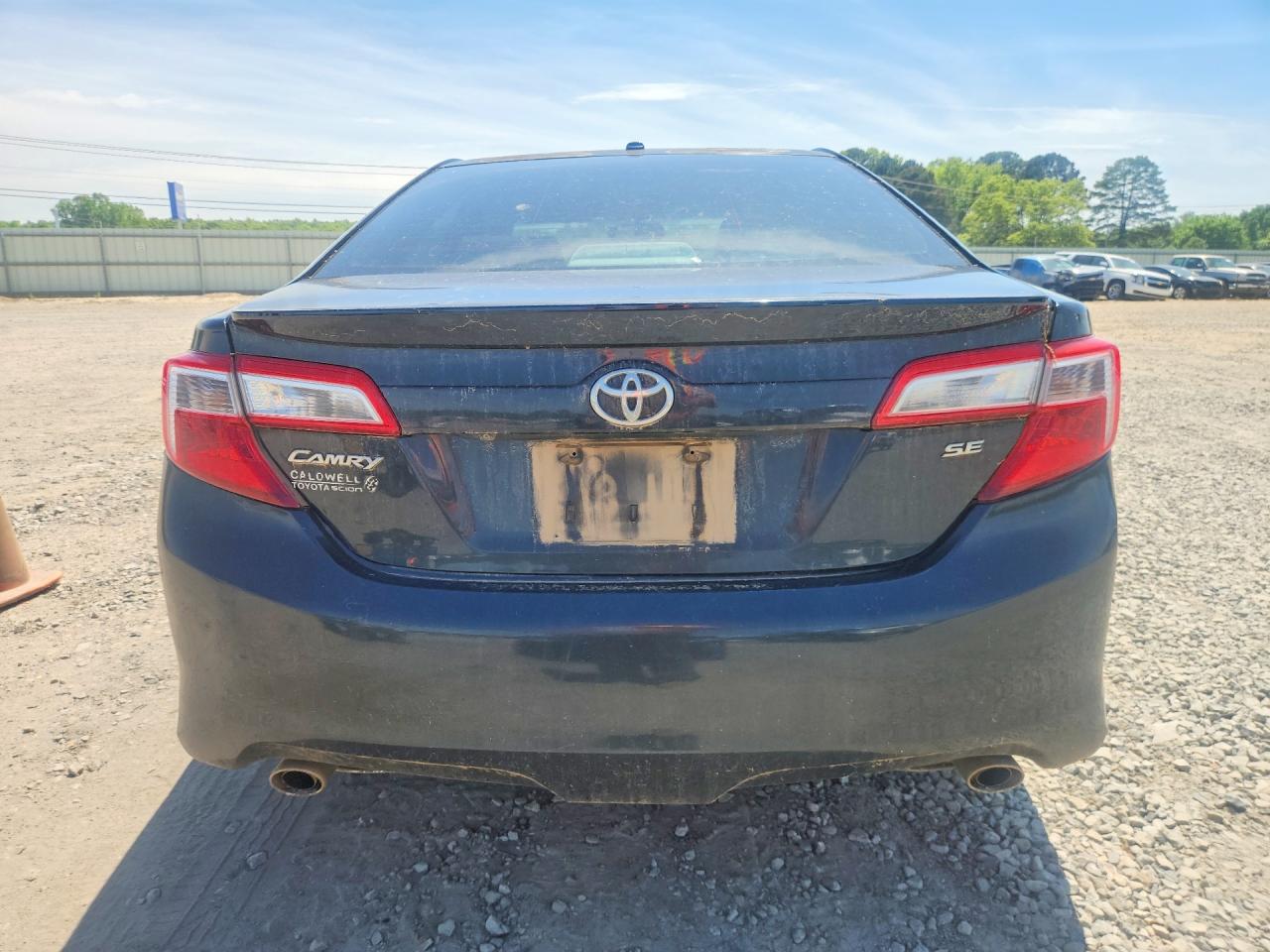 2012 Toyota Camry Se V6 Black vin: 4T1BK1FK4CU504691