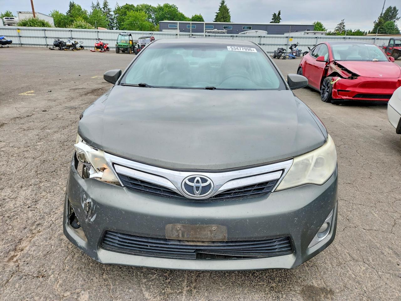 2012 Toyota Camry Xle V6 Gray vin: 4T1BK1FK4CU510880