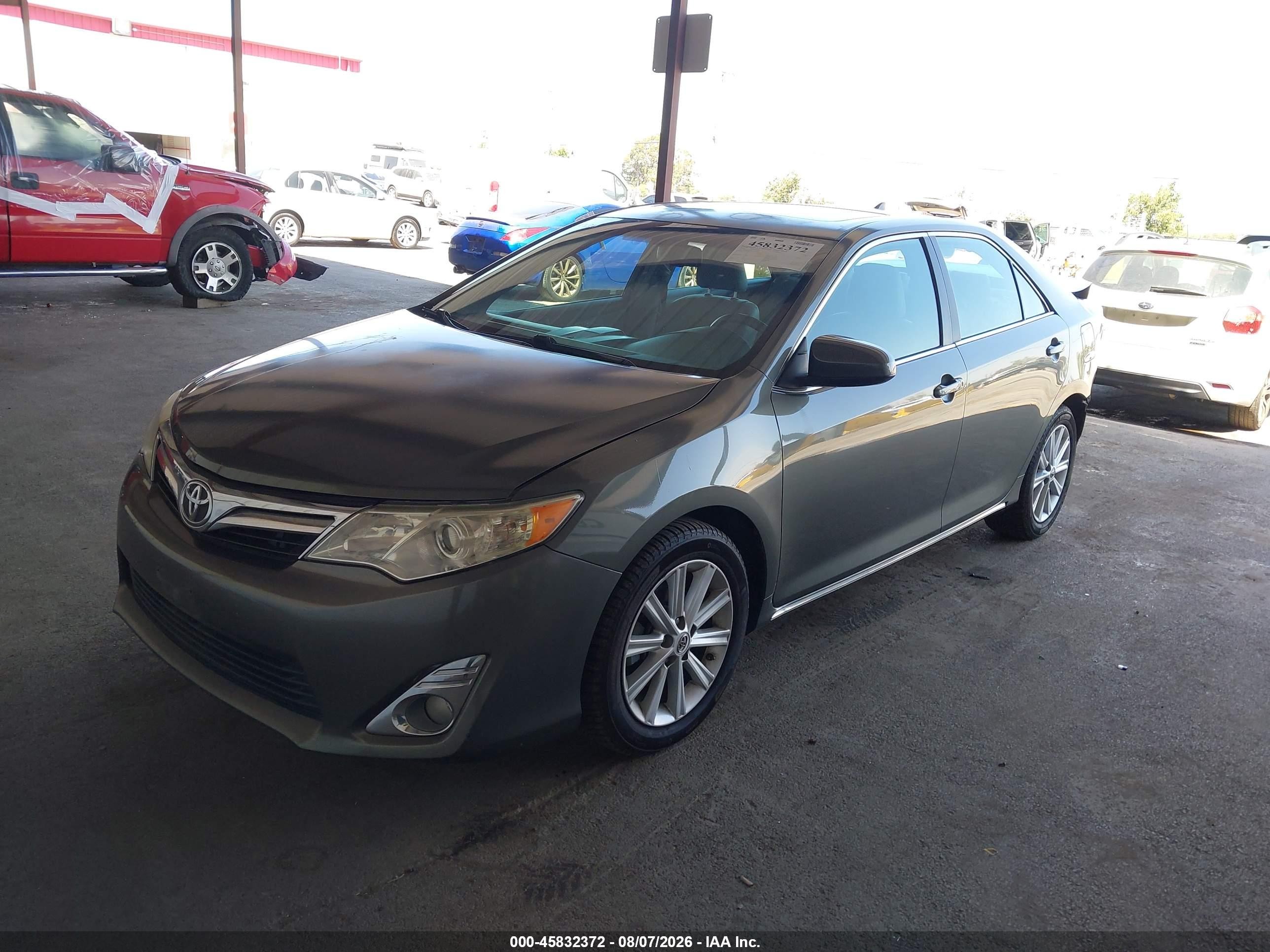 2012 Toyota Camry Xle V6 Gray vin: 4T1BK1FK4CU513729