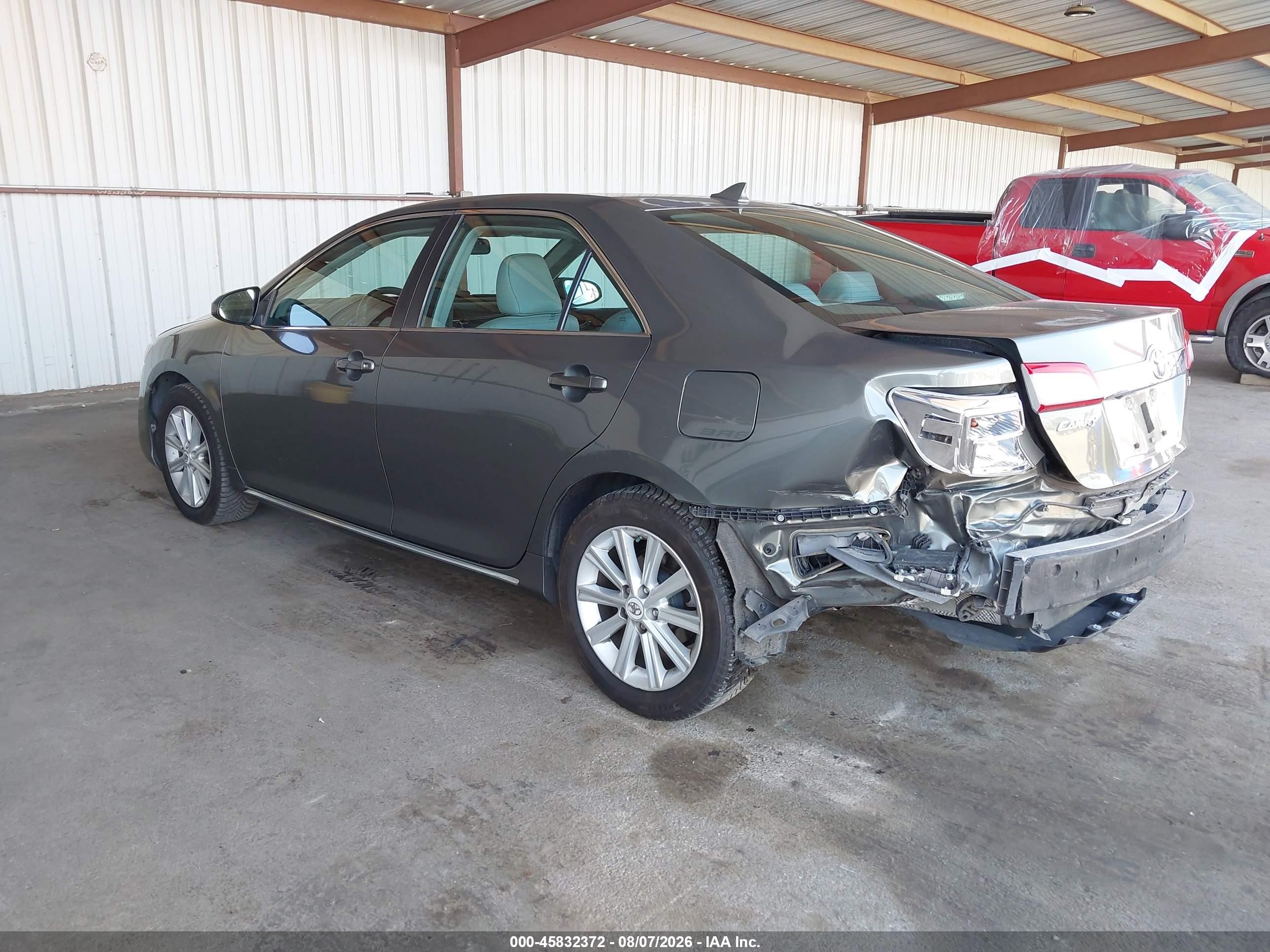 2012 Toyota Camry Xle V6 Gray vin: 4T1BK1FK4CU513729