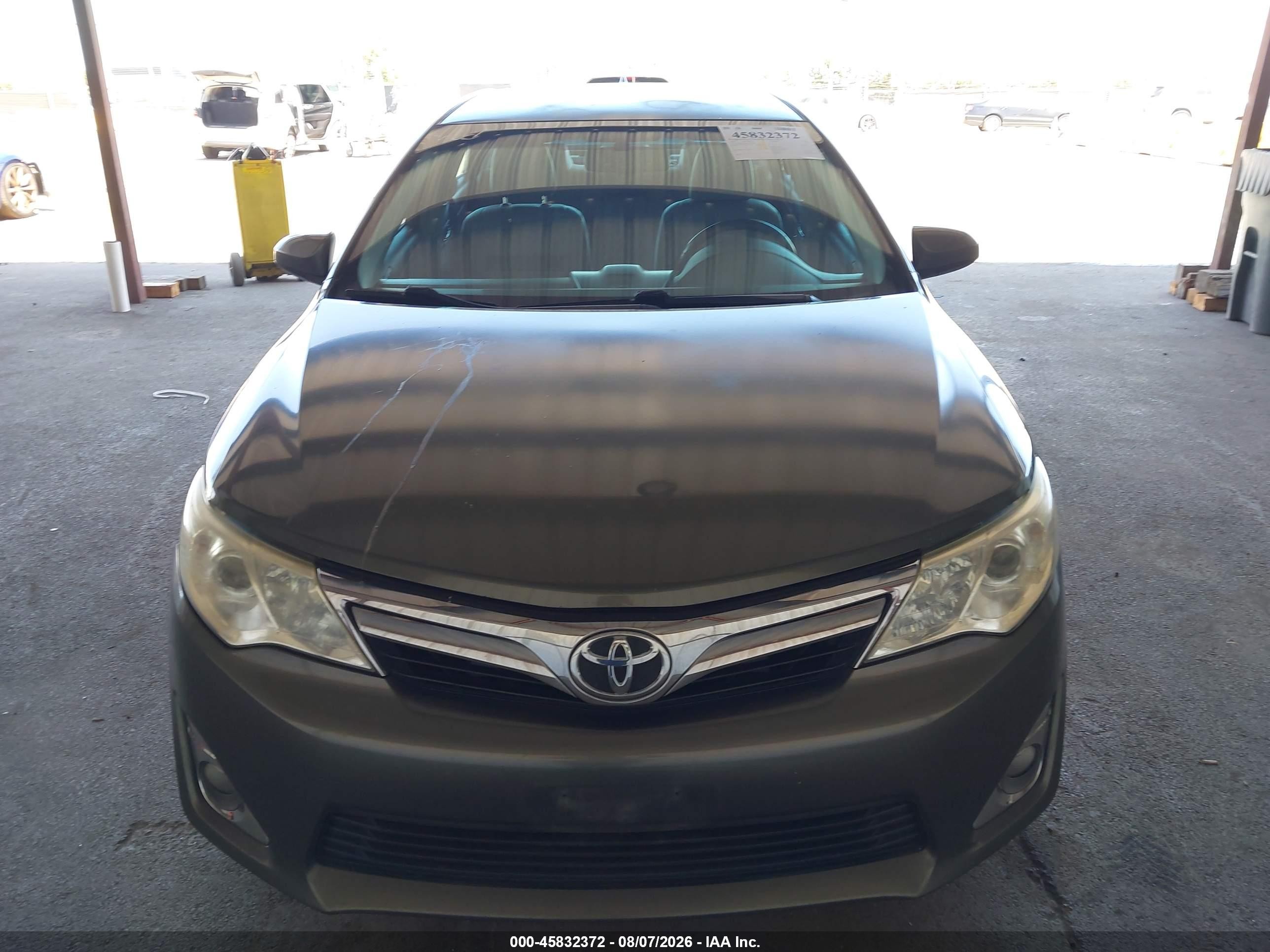 2012 Toyota Camry Xle V6 Gray vin: 4T1BK1FK4CU513729