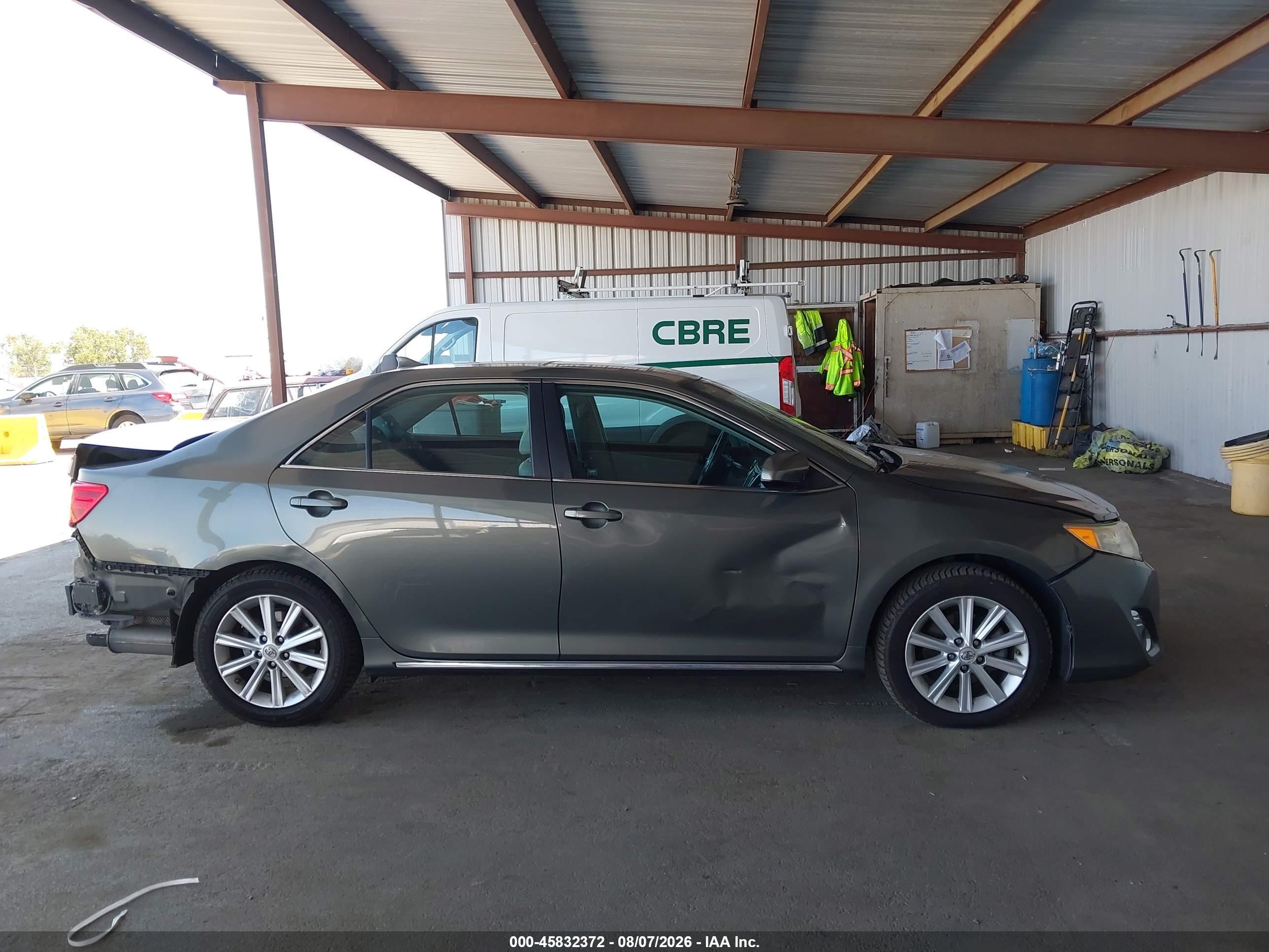 2012 Toyota Camry Xle V6 Gray vin: 4T1BK1FK4CU513729