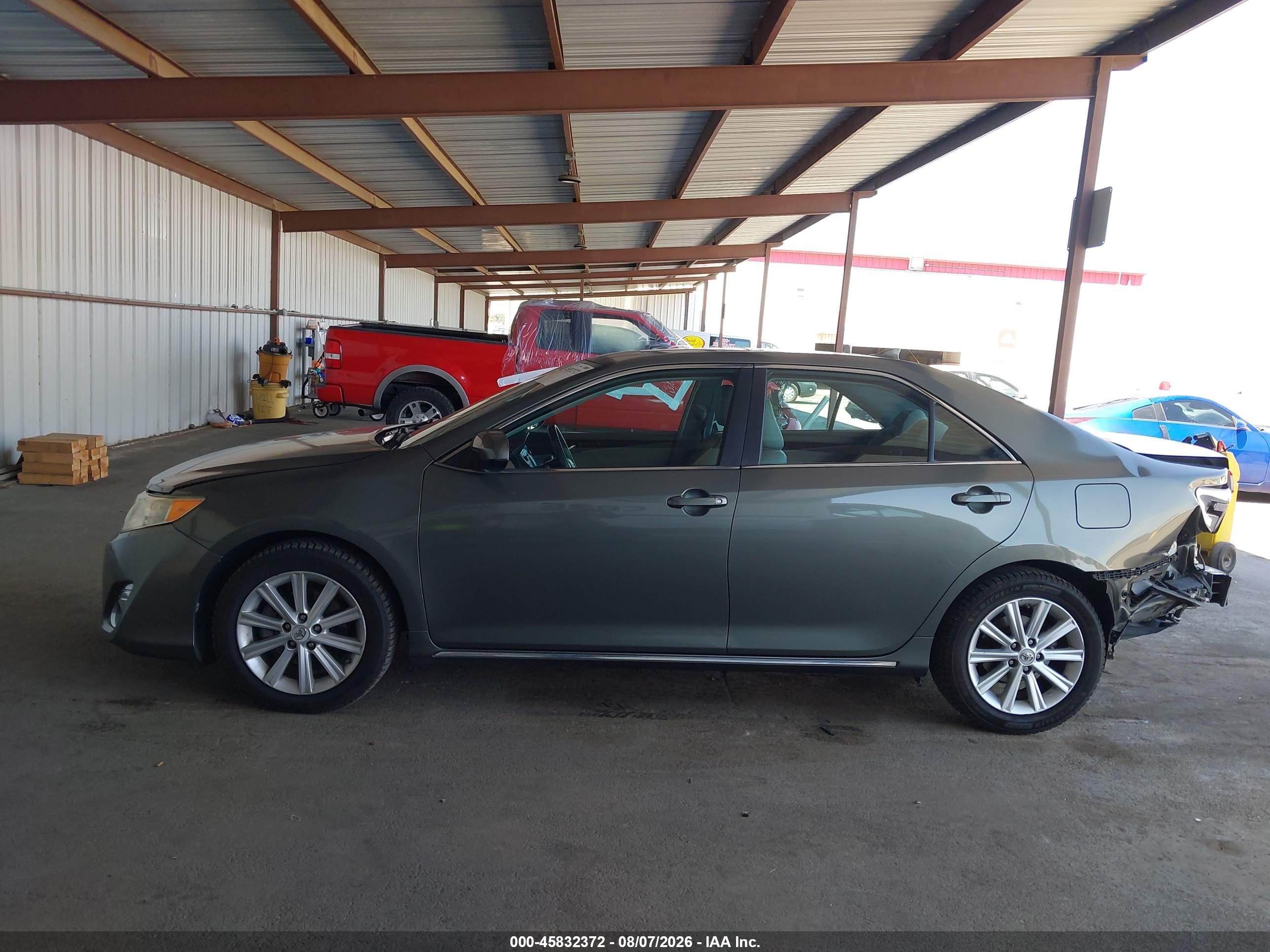 2012 Toyota Camry Xle V6 Gray vin: 4T1BK1FK4CU513729