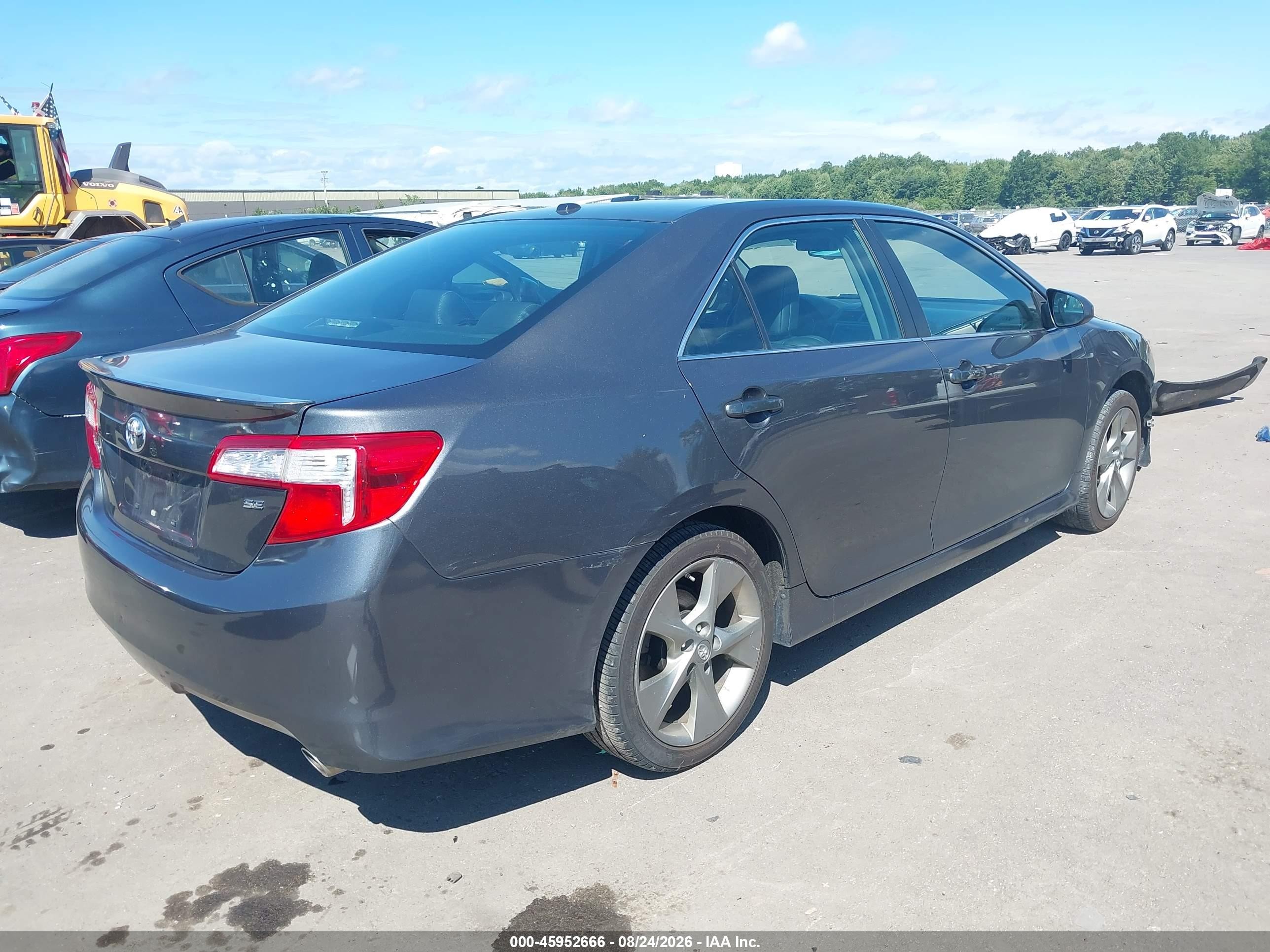 2012 Toyota Camry Se V6 Gray vin: 4T1BK1FK4CU517330