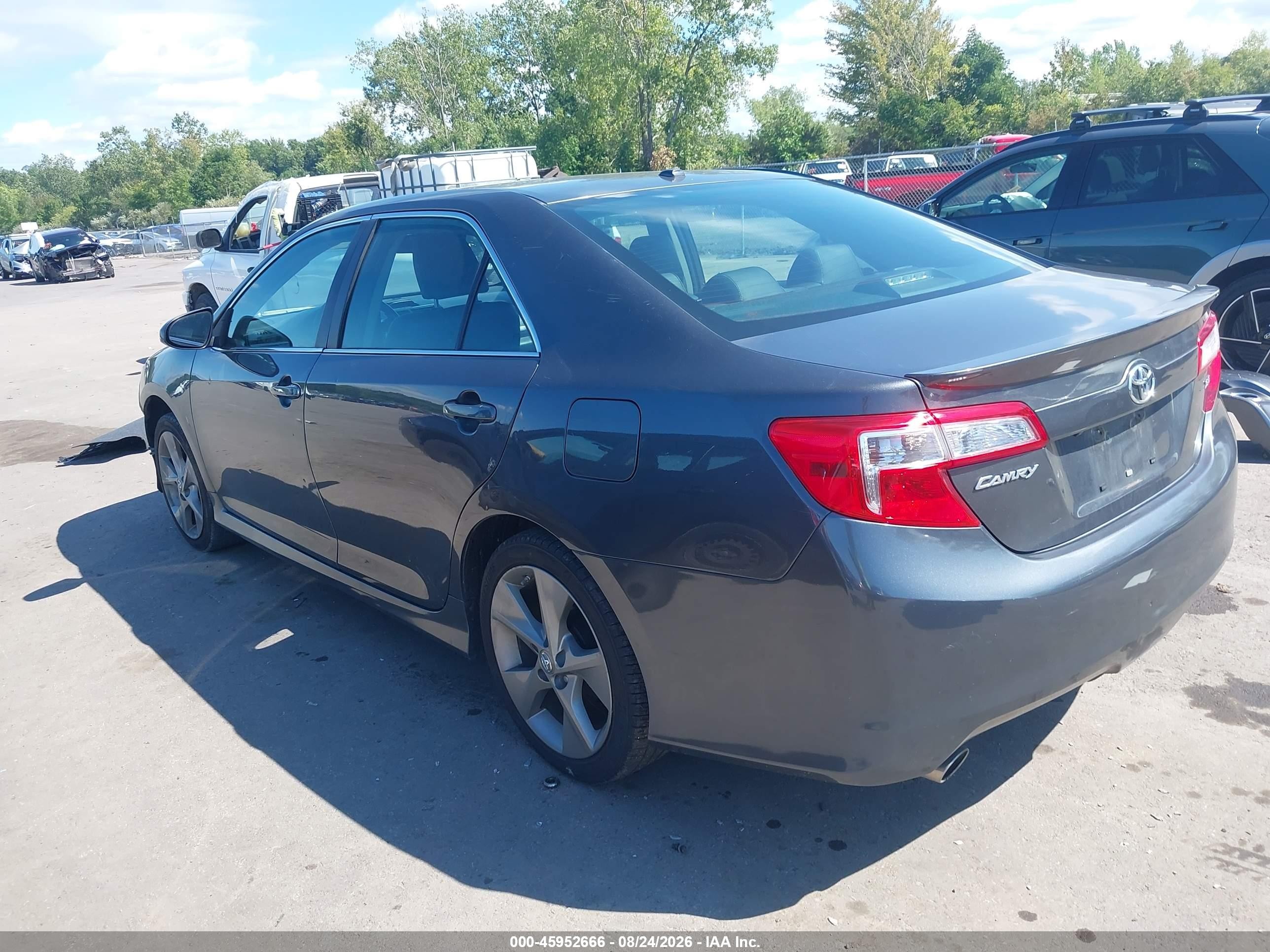 2012 Toyota Camry Se V6 Gray vin: 4T1BK1FK4CU517330