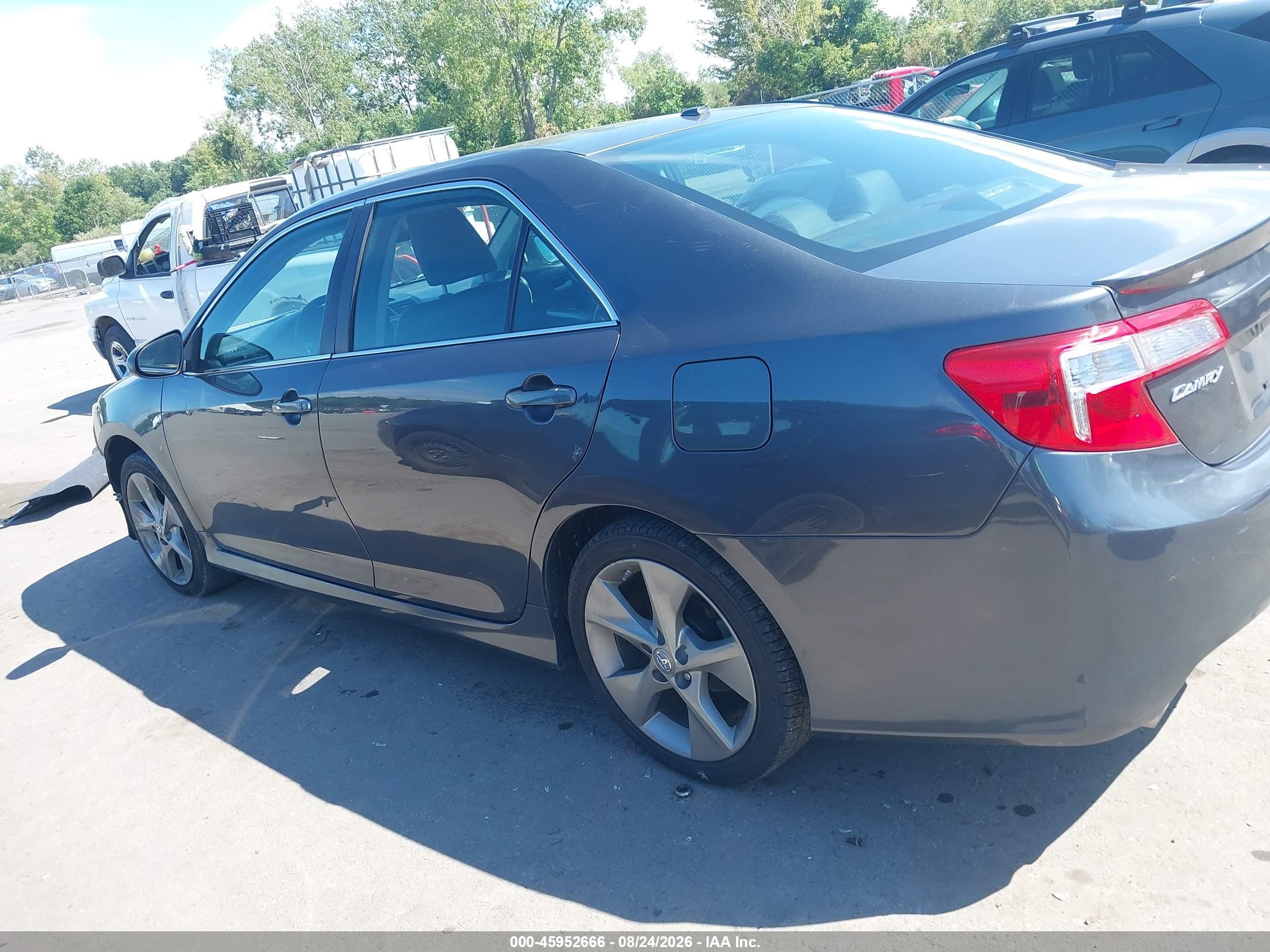 2012 Toyota Camry Se V6 Gray vin: 4T1BK1FK4CU517330
