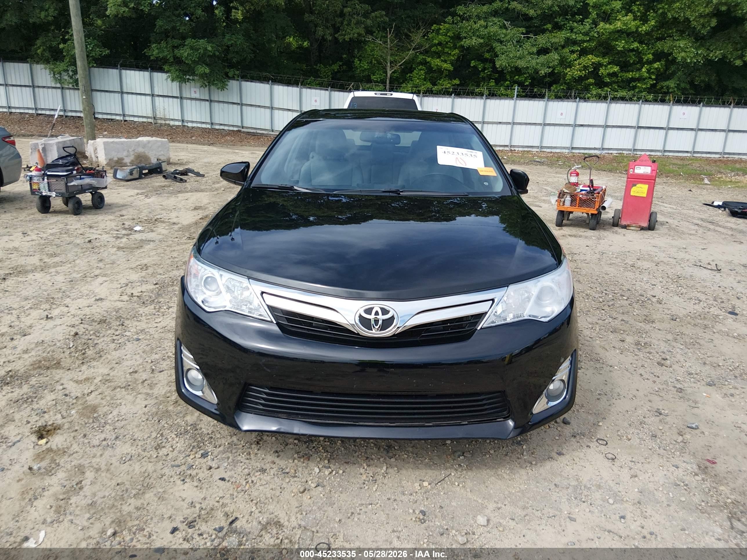 2012 Toyota Camry Xle V6 Black vin: 4T1BK1FK4CU519269