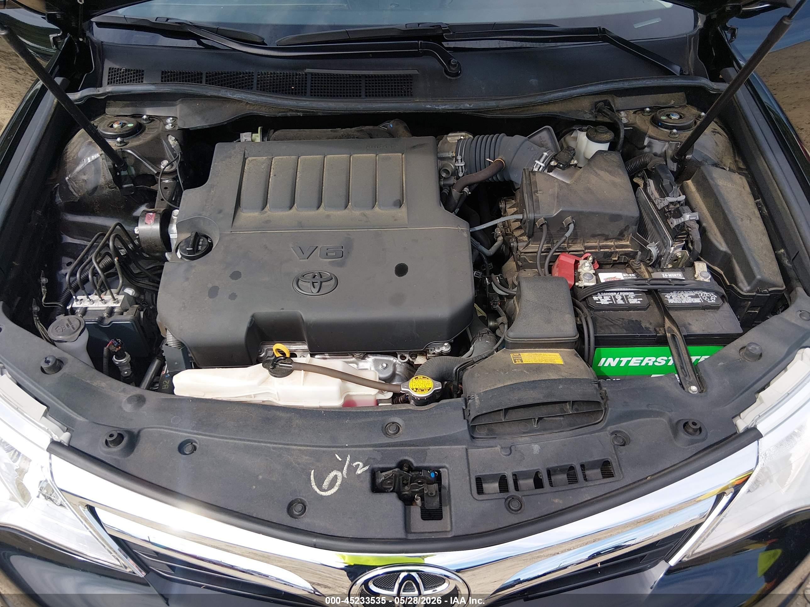 2012 Toyota Camry Xle V6 Black vin: 4T1BK1FK4CU519269