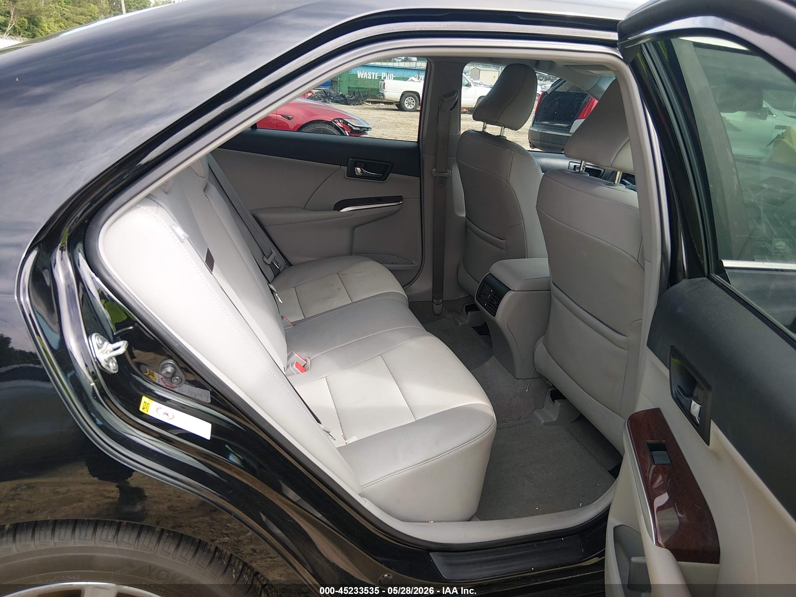 2012 Toyota Camry Xle V6 Black vin: 4T1BK1FK4CU519269