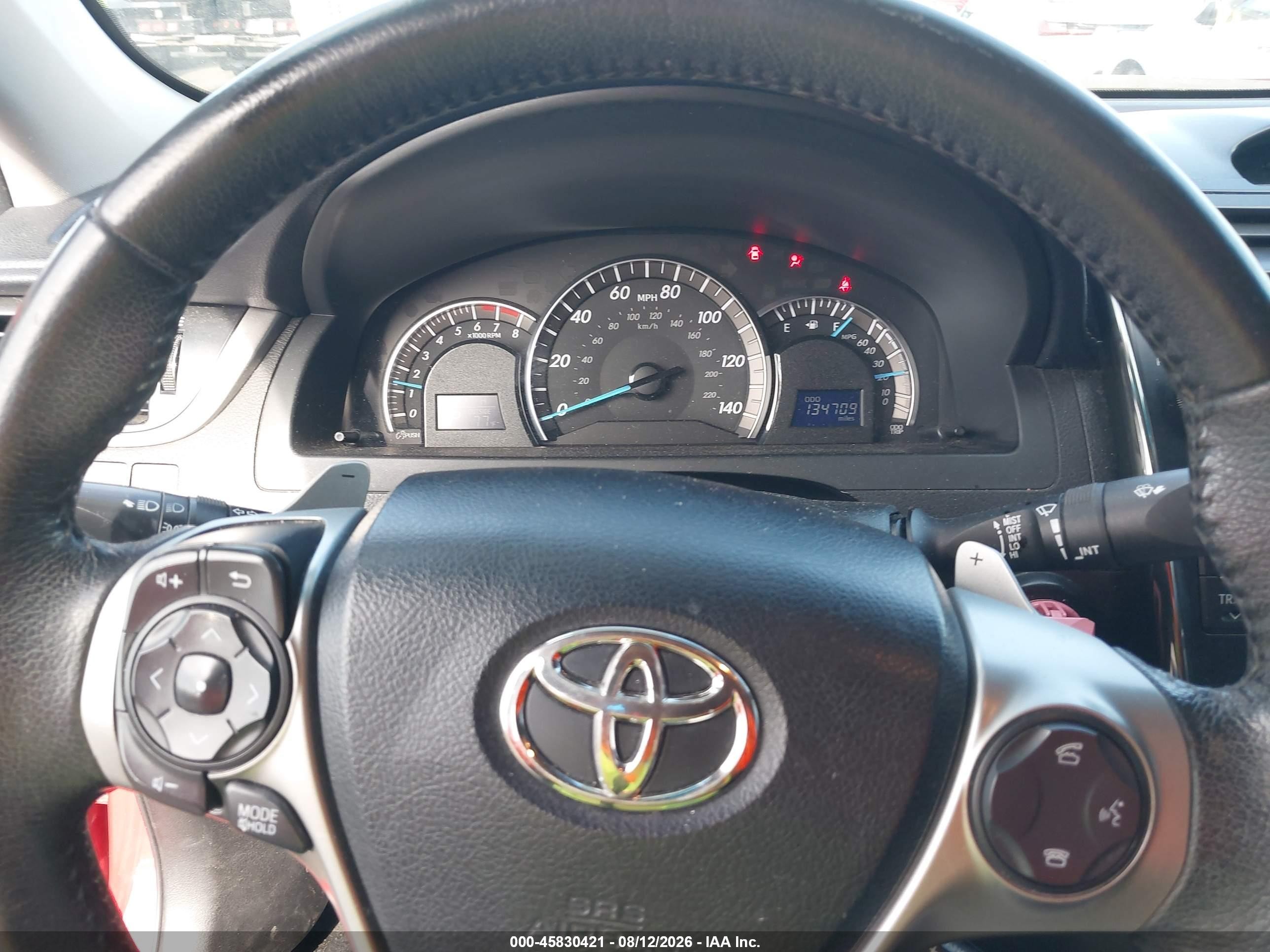 2012 Toyota Camry Se V6 Red vin: 4T1BK1FK4CU519353