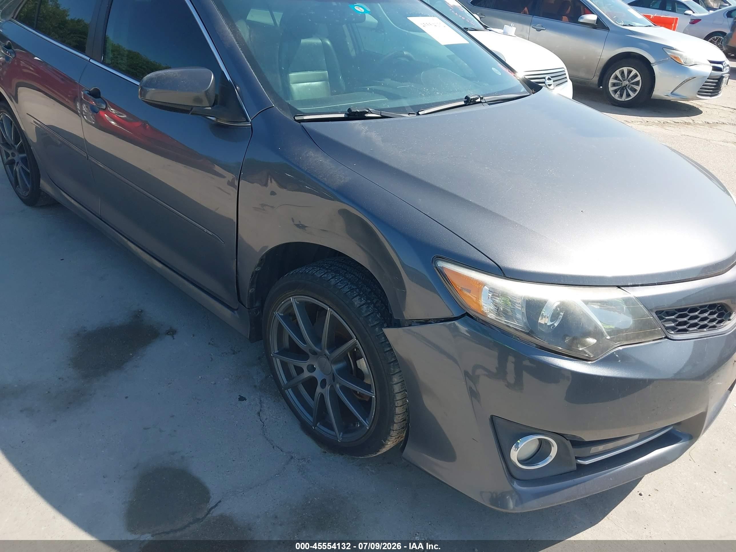 2014 Toyota Camry Se V6 Gray vin: 4T1BK1FK4EU024024