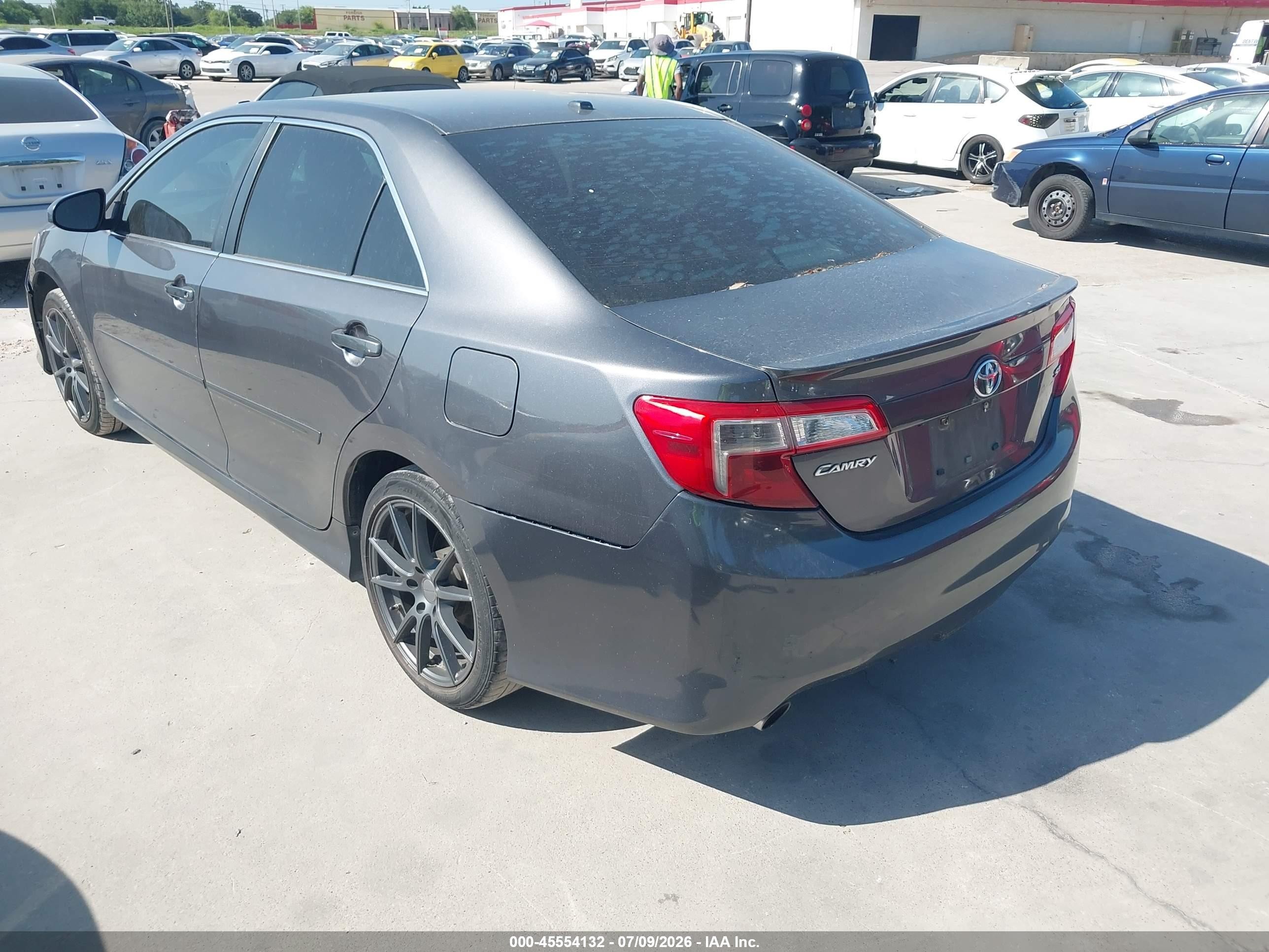 2014 Toyota Camry Se V6 Gray vin: 4T1BK1FK4EU024024