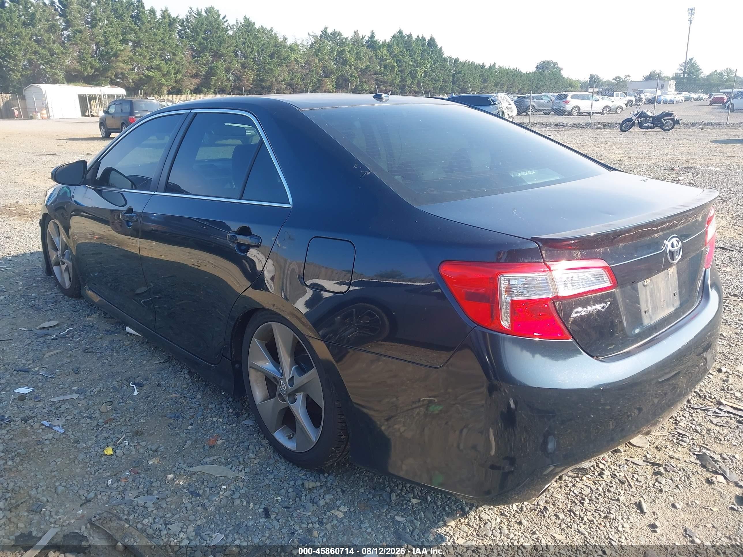 2014 Toyota Camry Se V6 Black vin: 4T1BK1FK4EU546197