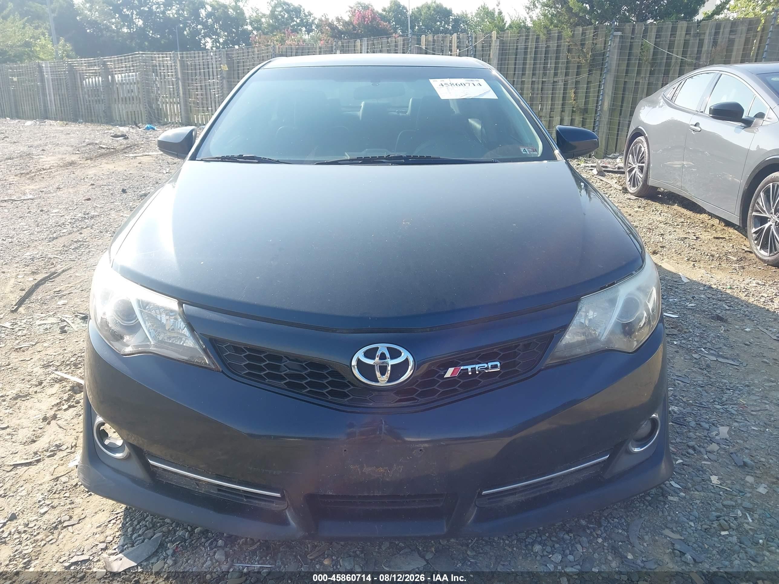 2014 Toyota Camry Se V6 Black vin: 4T1BK1FK4EU546197