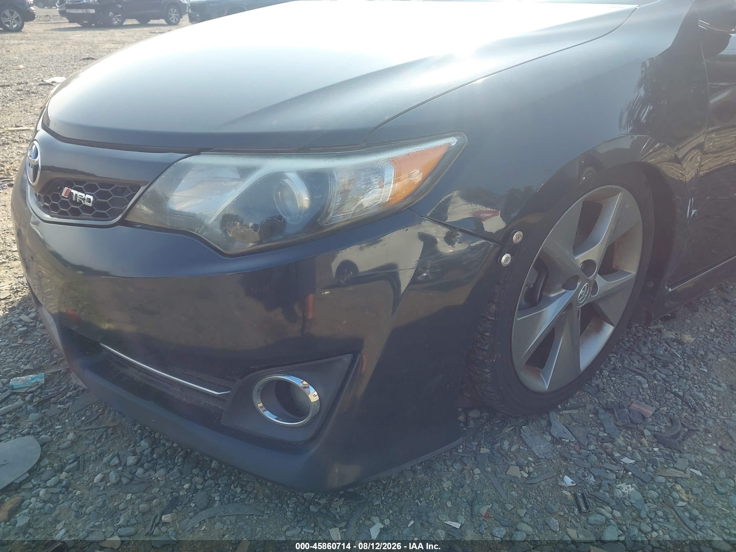 2014 Toyota Camry Se V6 Black vin: 4T1BK1FK4EU546197